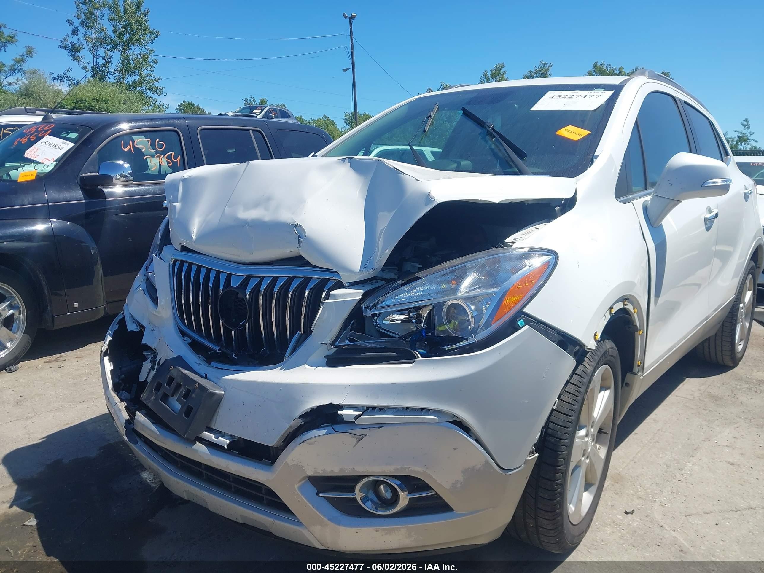 2015 Buick Encore Leather White vin: KL4CJCSB6FB062357