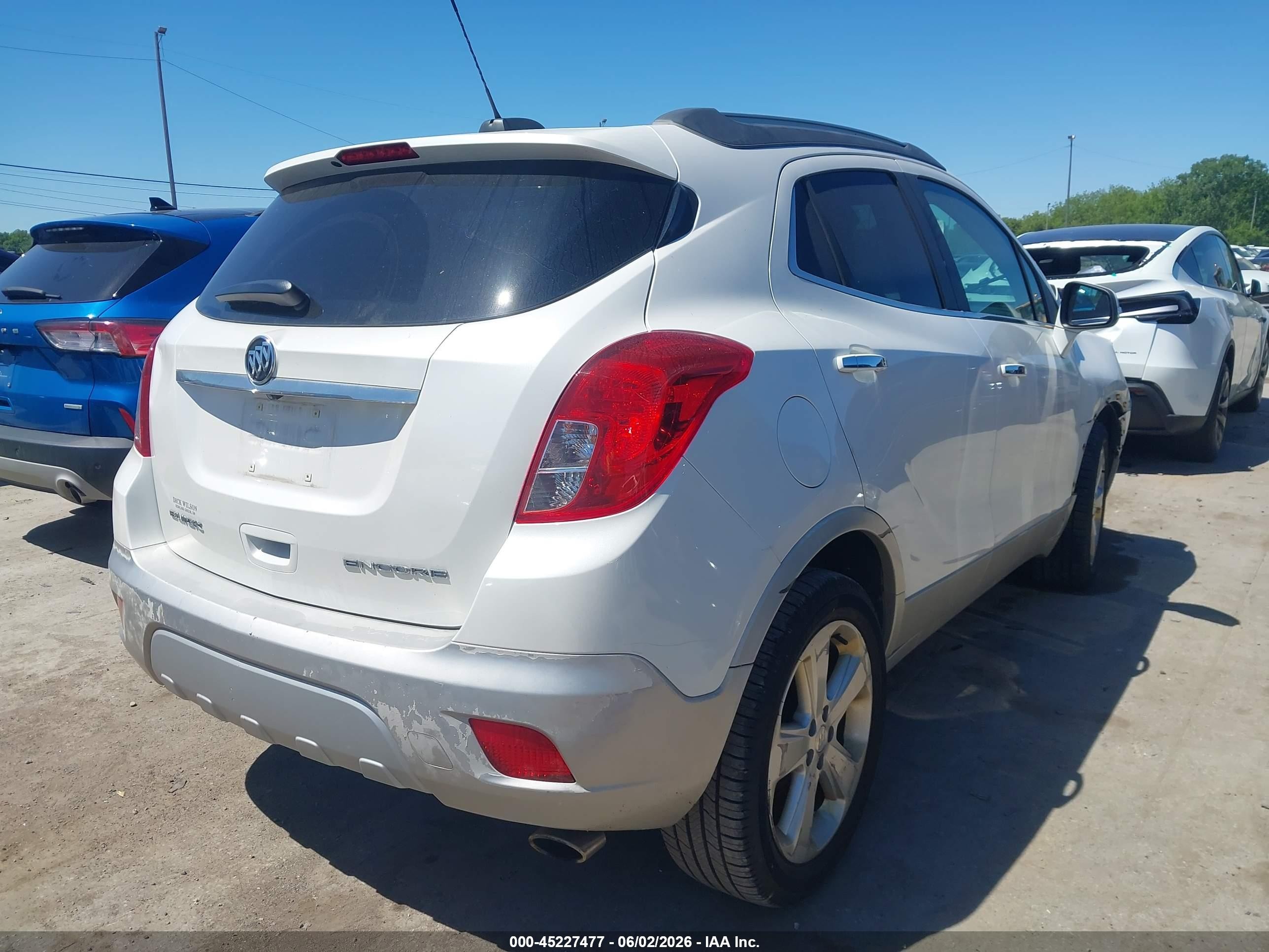 2015 Buick Encore Leather White vin: KL4CJCSB6FB062357