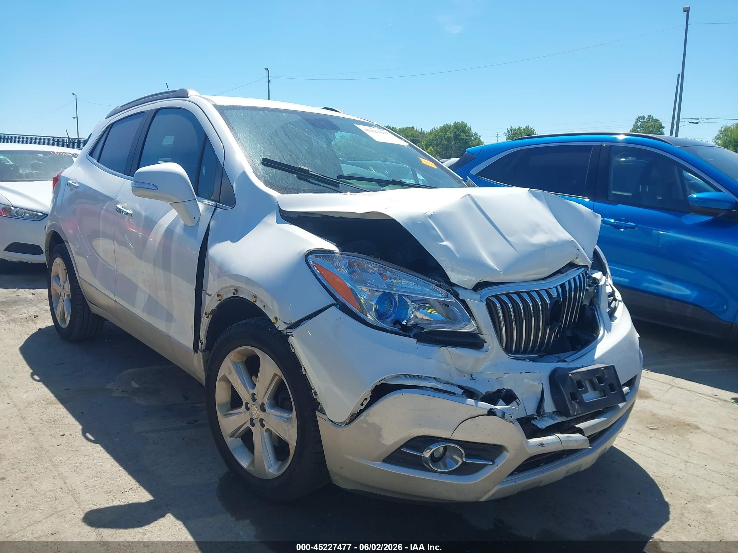 2015 Buick Encore Leather White vin: KL4CJCSB6FB062357