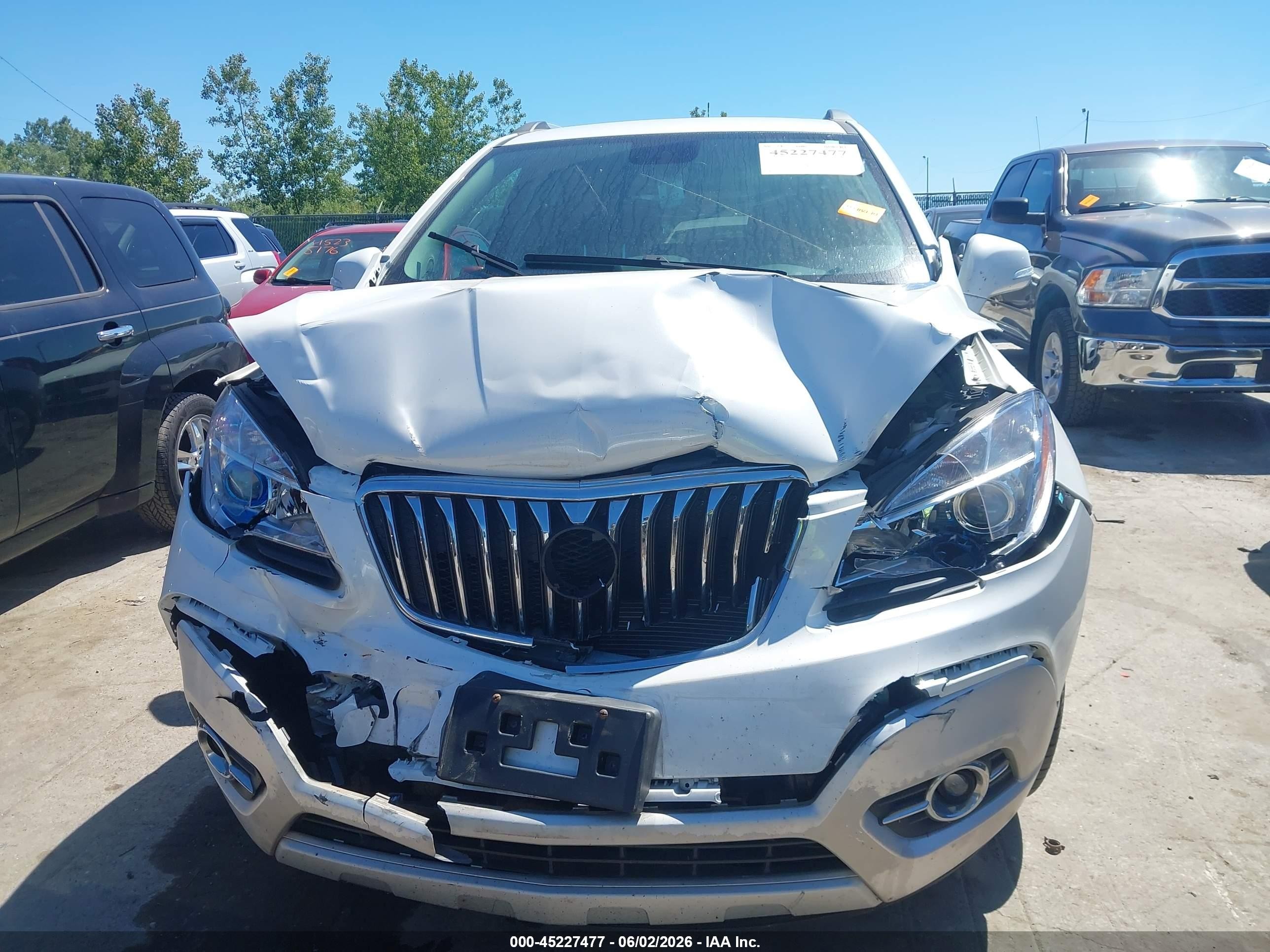 2015 Buick Encore Leather White vin: KL4CJCSB6FB062357