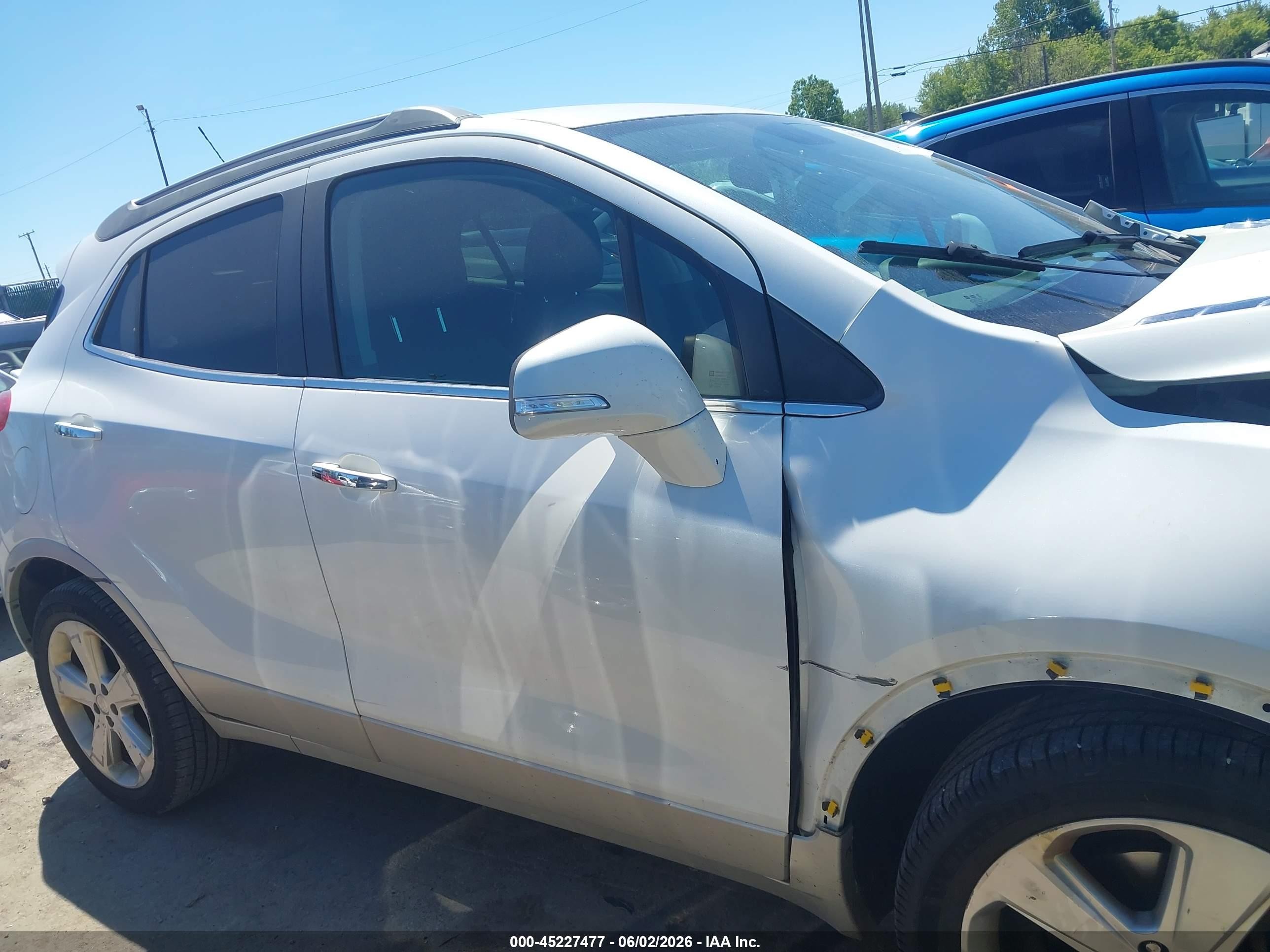 2015 Buick Encore Leather White vin: KL4CJCSB6FB062357