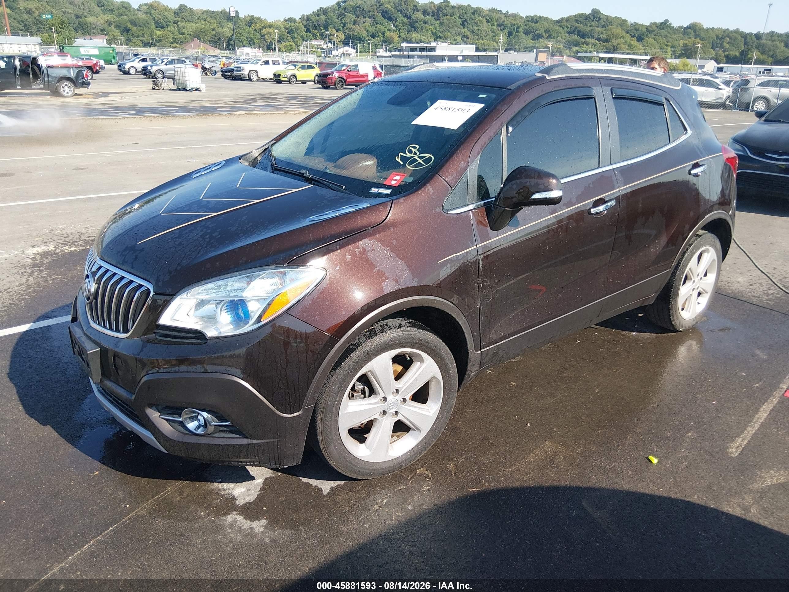 2015 Buick Encore Leather Темно-бордовый vin: KL4CJCSB6FB216372