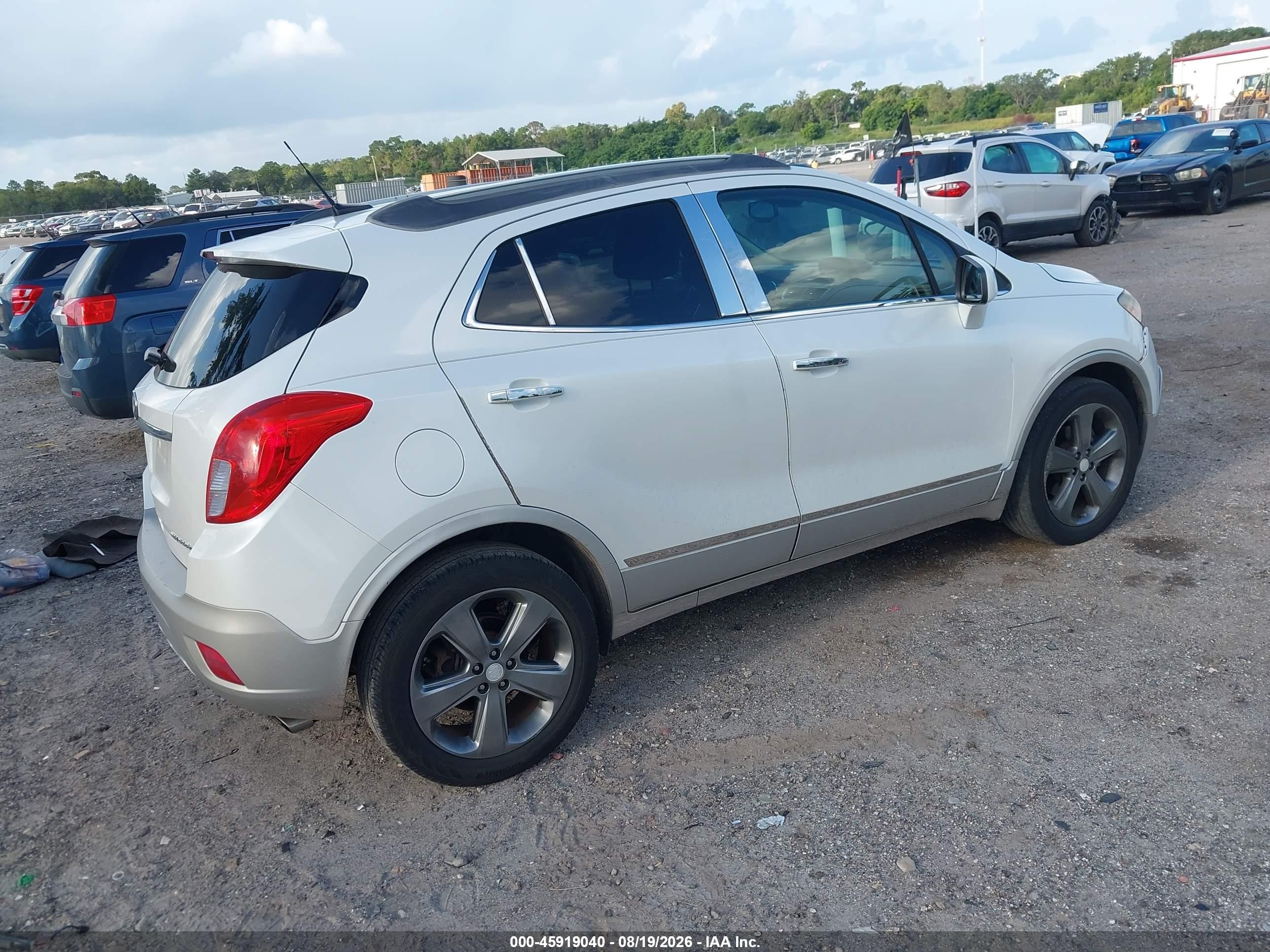 2013 Buick Encore Leather White vin: KL4CJCSB7DB195545