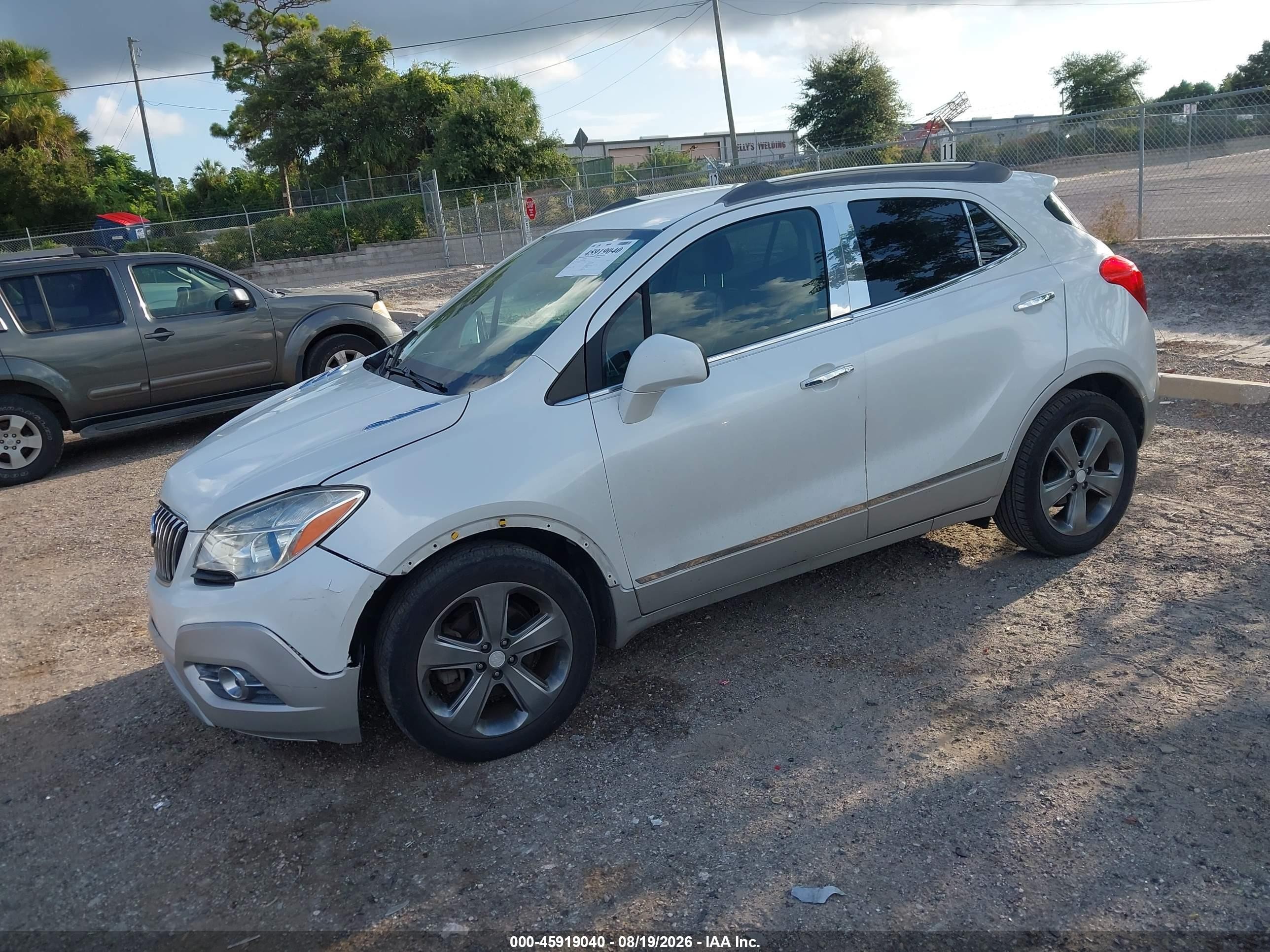 2013 Buick Encore Leather White vin: KL4CJCSB7DB195545