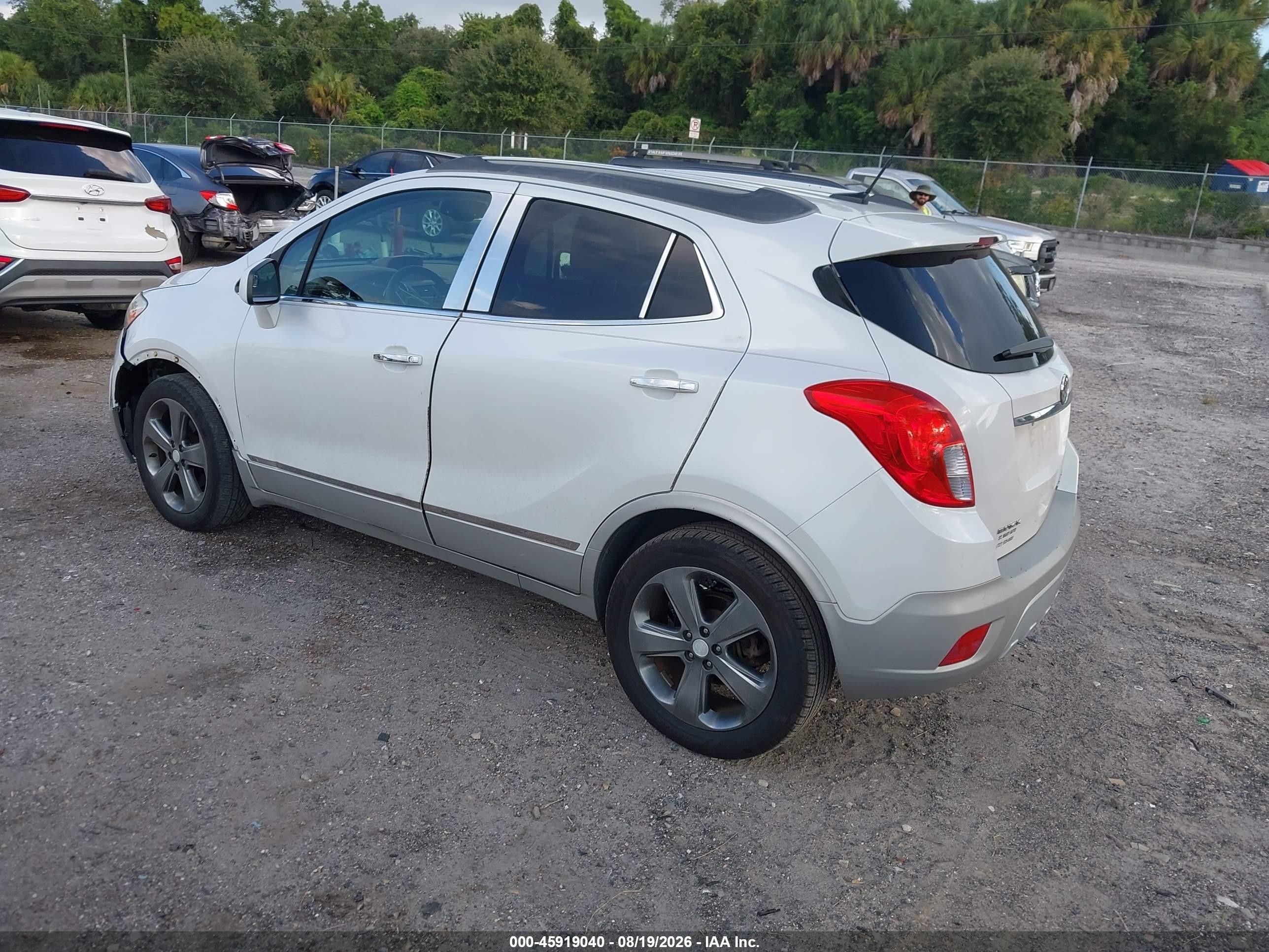 2013 Buick Encore Leather White vin: KL4CJCSB7DB195545