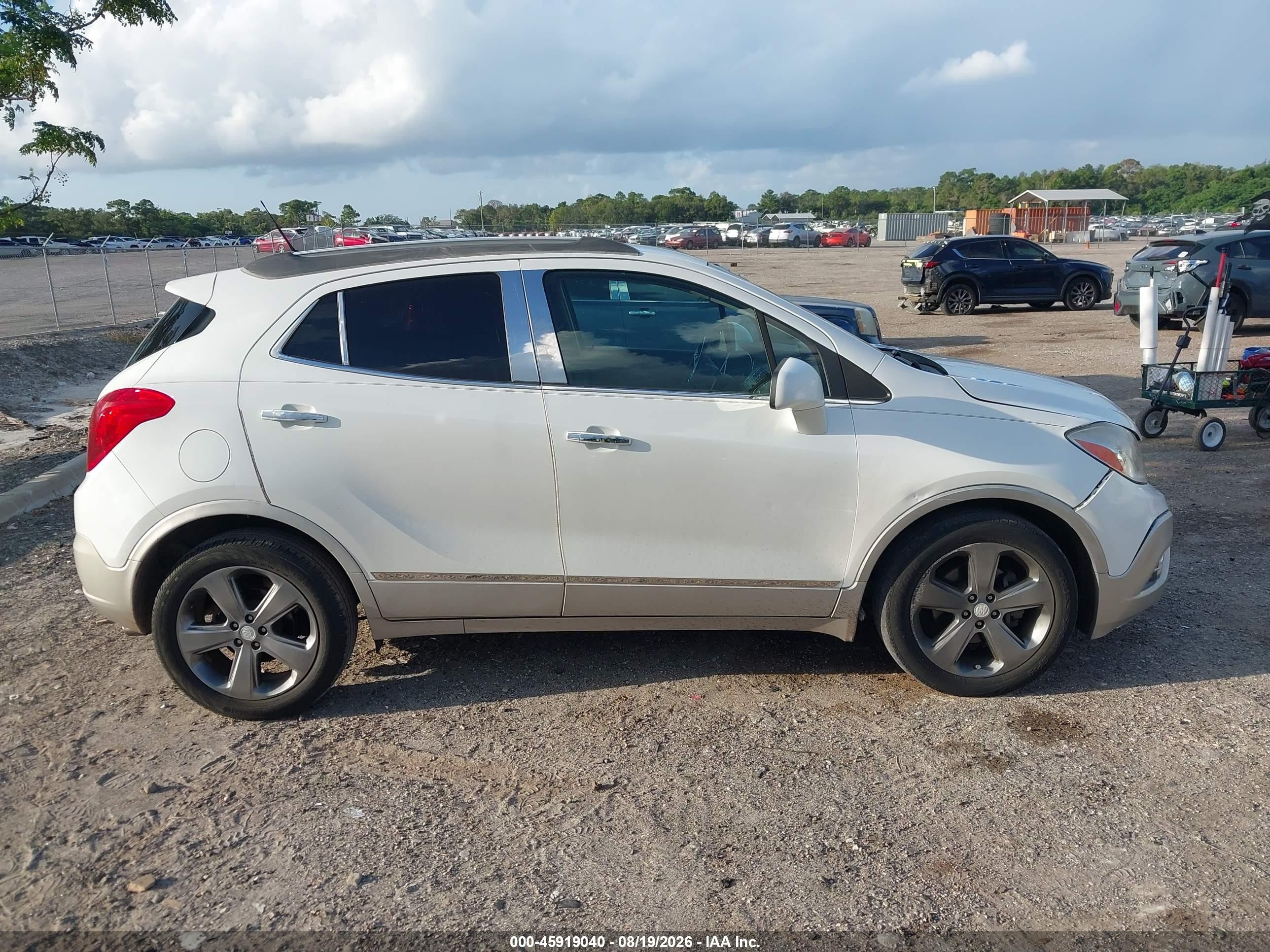 2013 Buick Encore Leather White vin: KL4CJCSB7DB195545