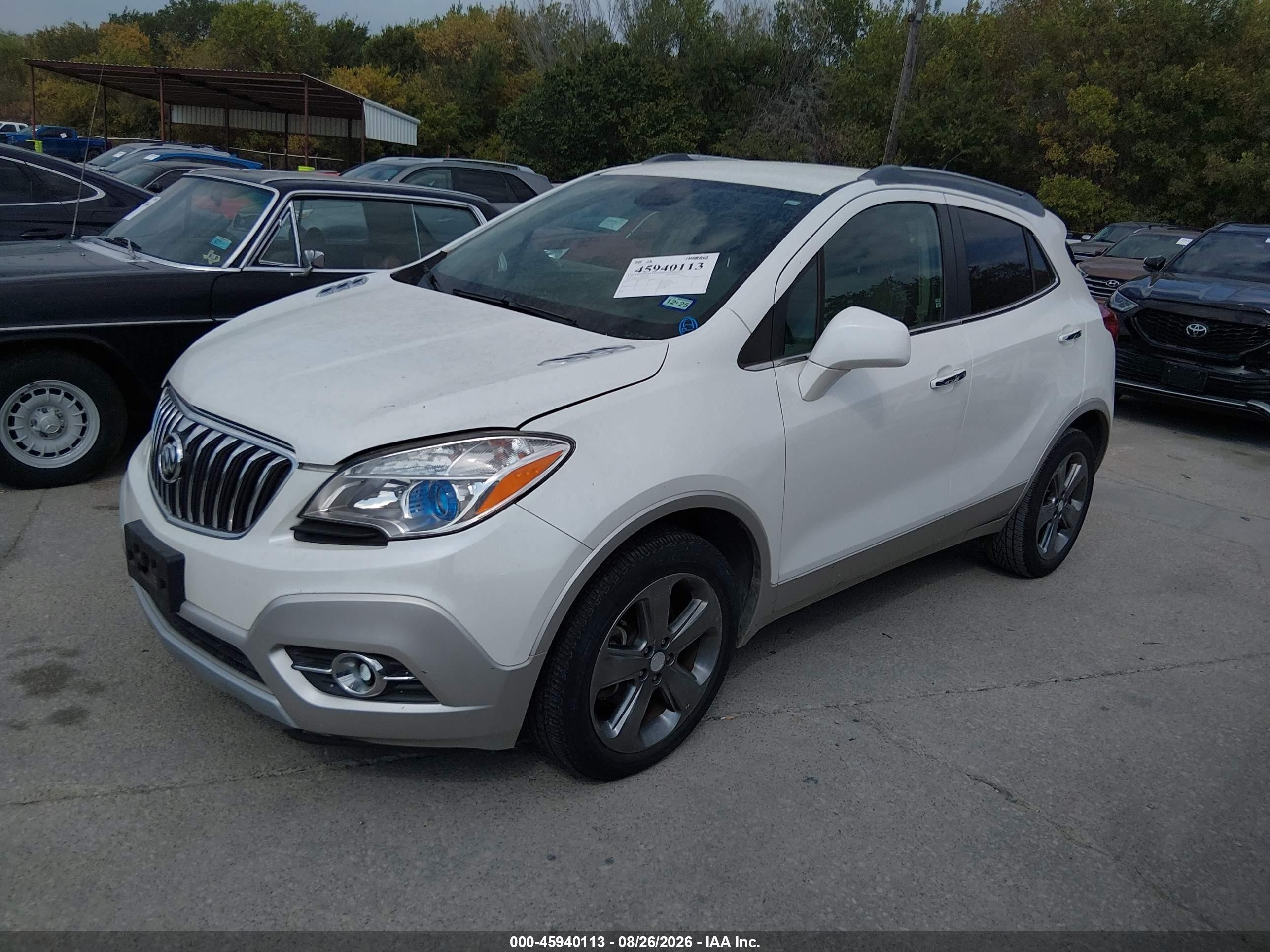 2013 Buick Encore Leather White vin: KL4CJCSB7DB198932