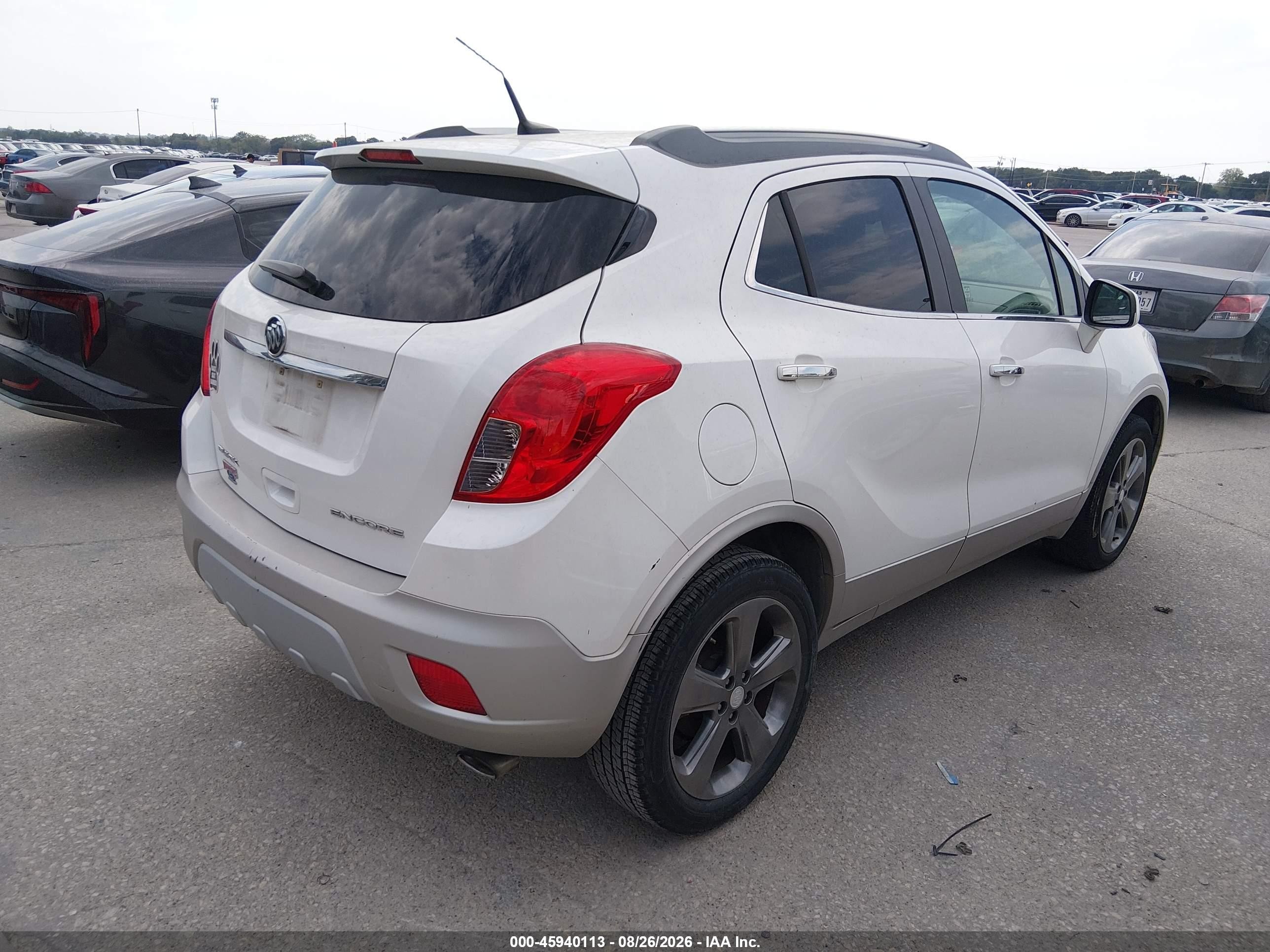 2013 Buick Encore Leather White vin: KL4CJCSB7DB198932