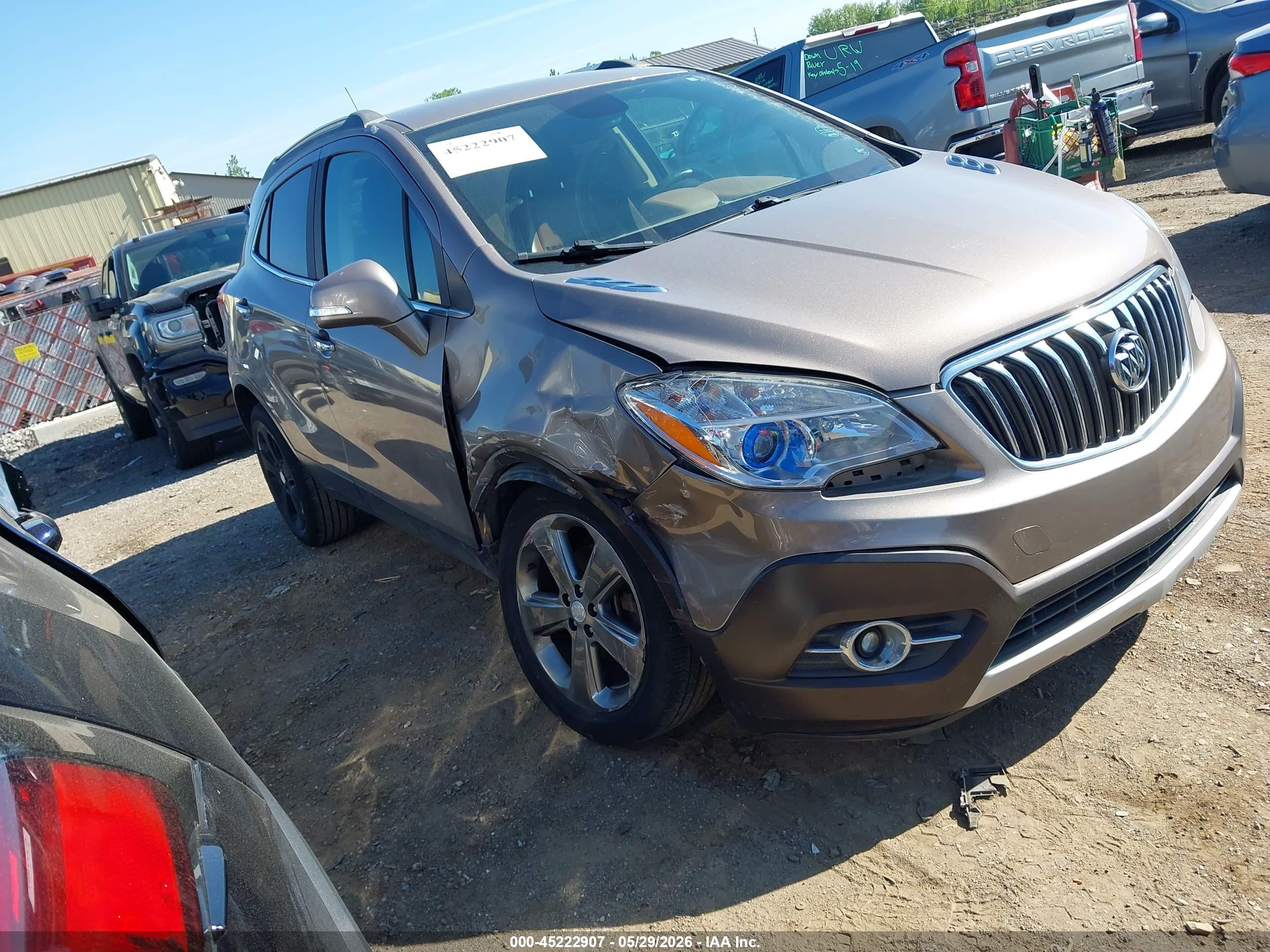 2014 Buick Encore Leather Pewter vin: KL4CJCSB7EB532104