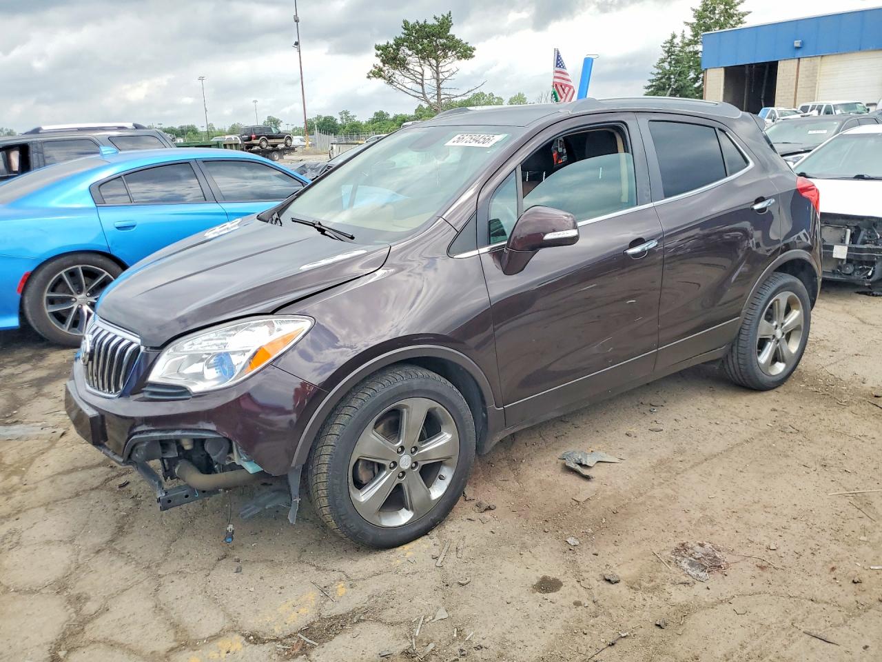 2014 Buick Encore Brown vin: KL4CJCSB7EB616701