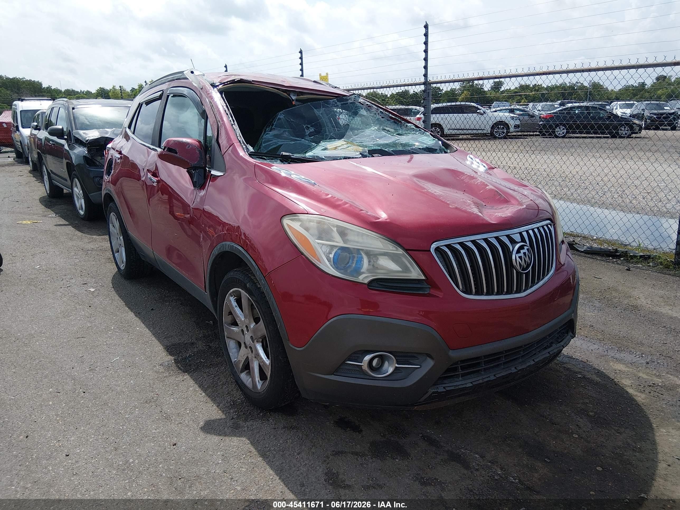 2014 Buick Encore Leather Red vin: KL4CJCSB7EB776545