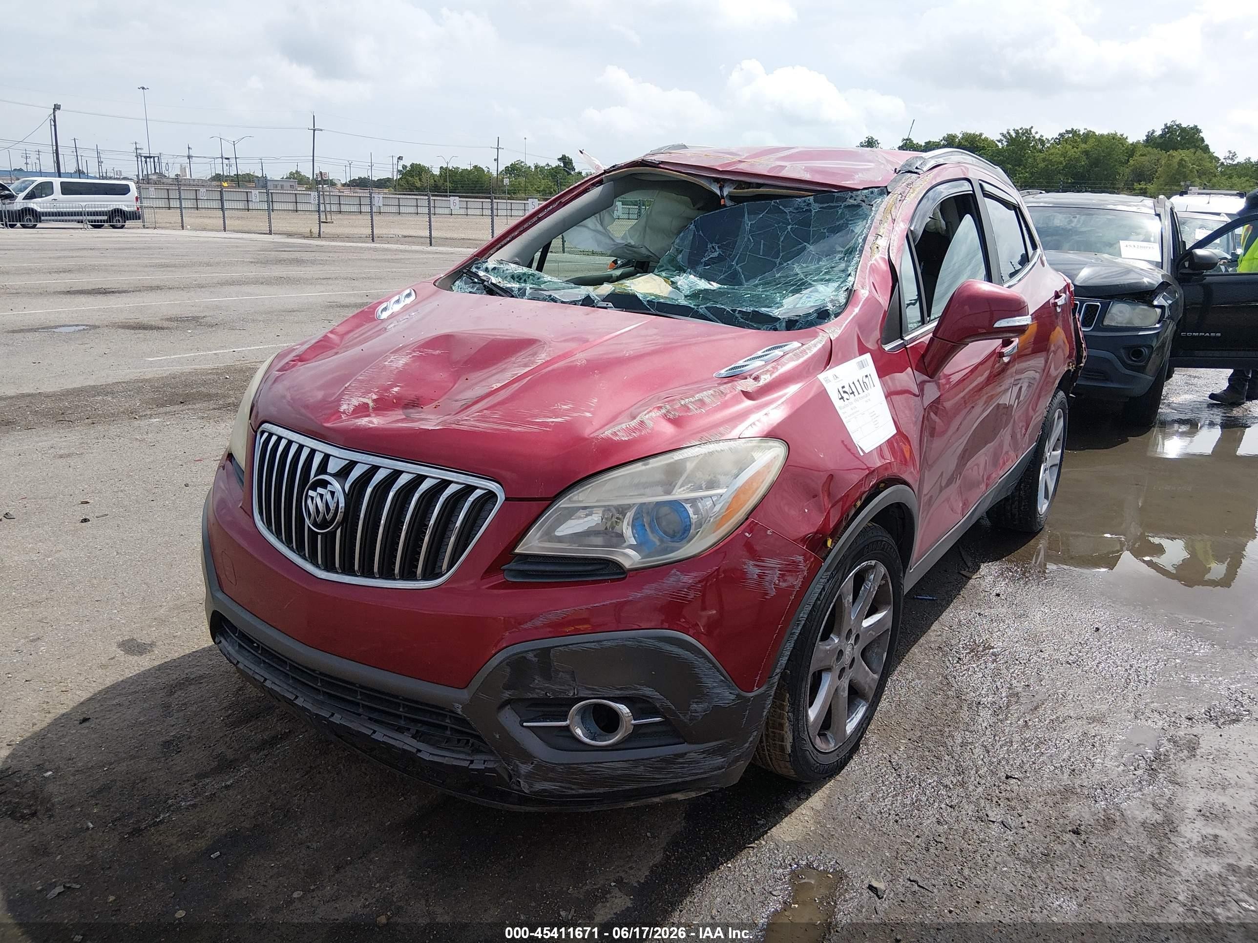 2014 Buick Encore Leather Red vin: KL4CJCSB7EB776545