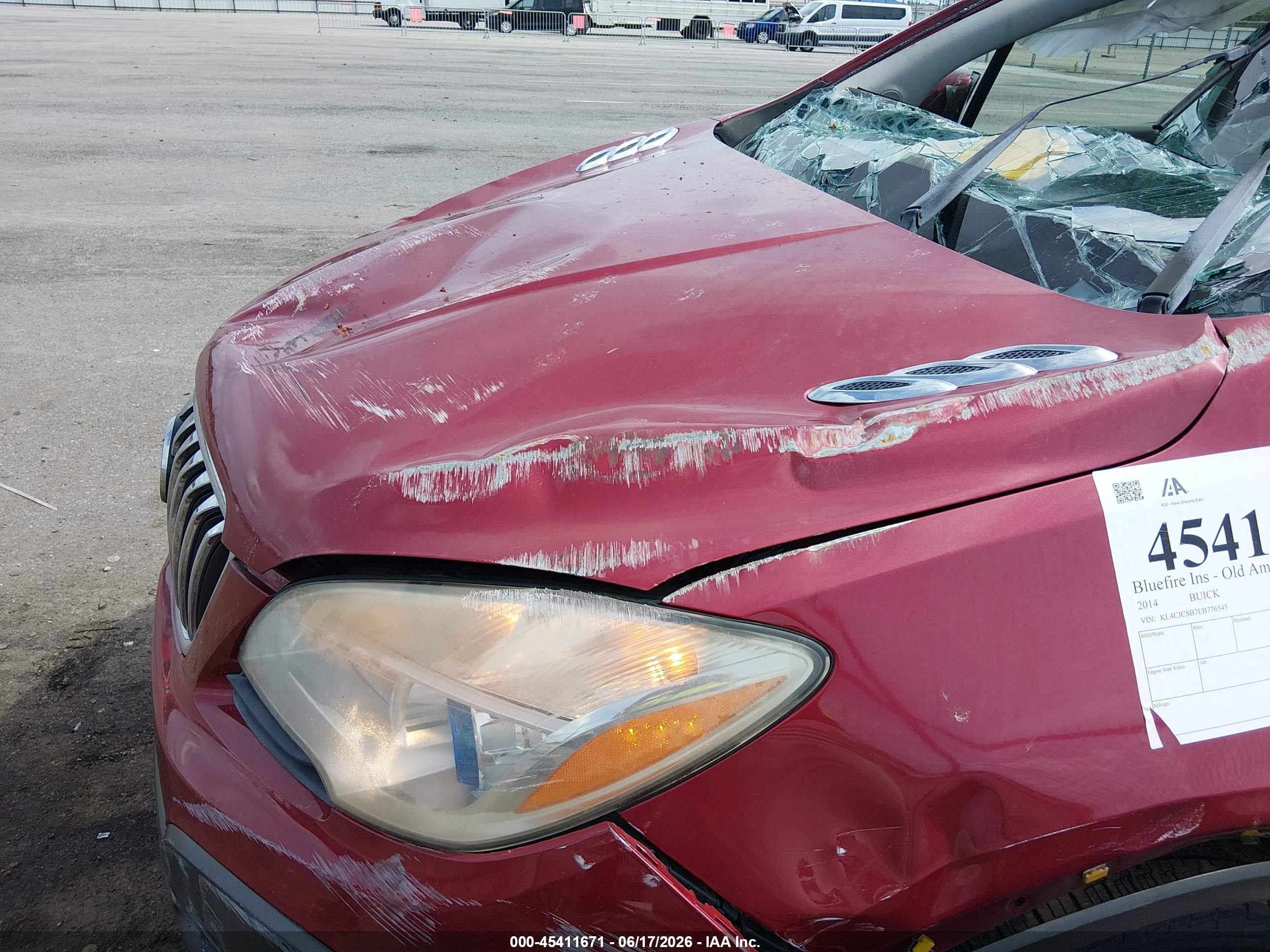 2014 Buick Encore Leather Red vin: KL4CJCSB7EB776545