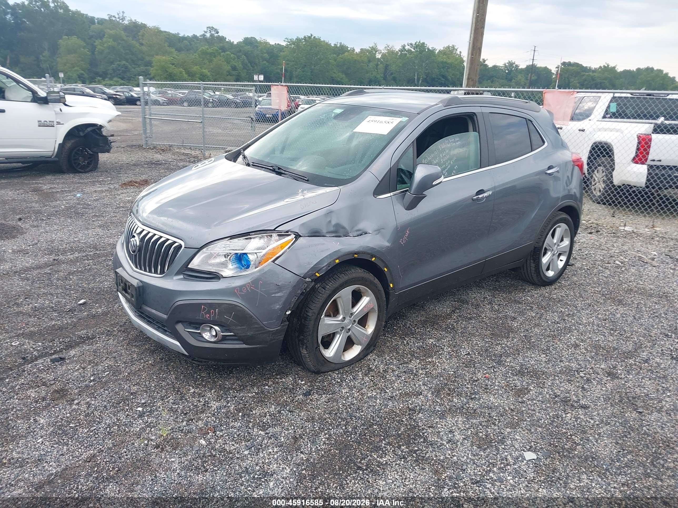 2015 Buick Encore Leather Gray vin: KL4CJCSB7FB174679