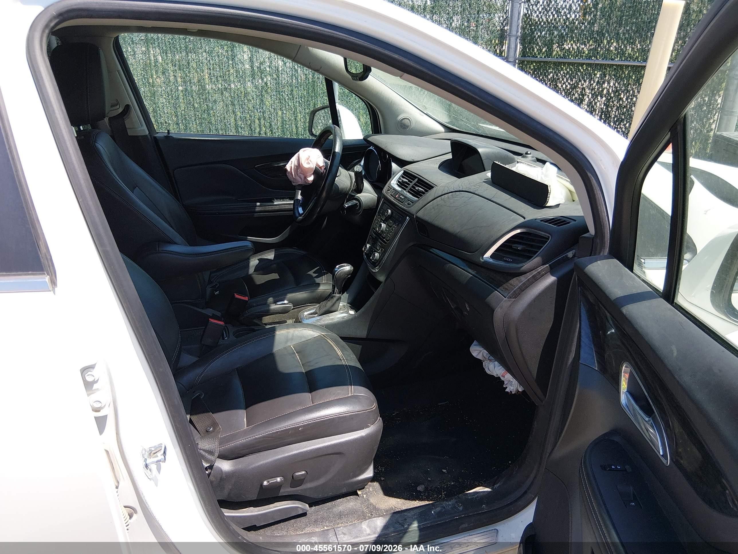 2015 Buick Encore Leather White vin: KL4CJCSB7FB182152