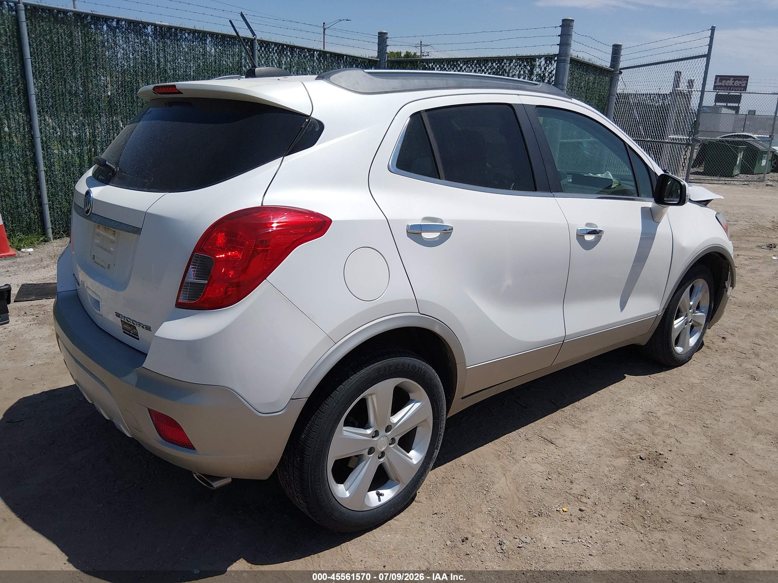 2015 Buick Encore Leather White vin: KL4CJCSB7FB182152