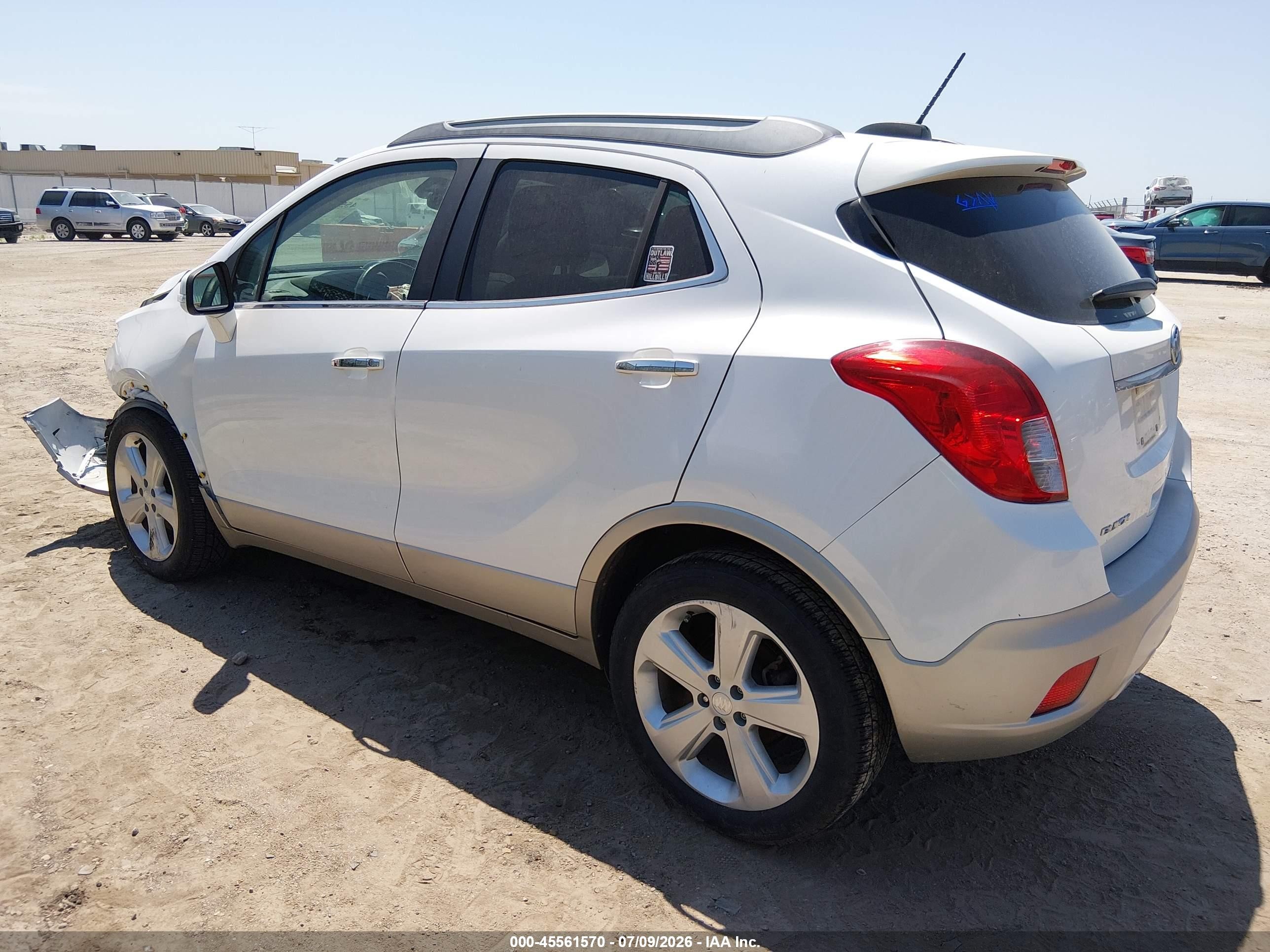 2015 Buick Encore Leather White vin: KL4CJCSB7FB182152