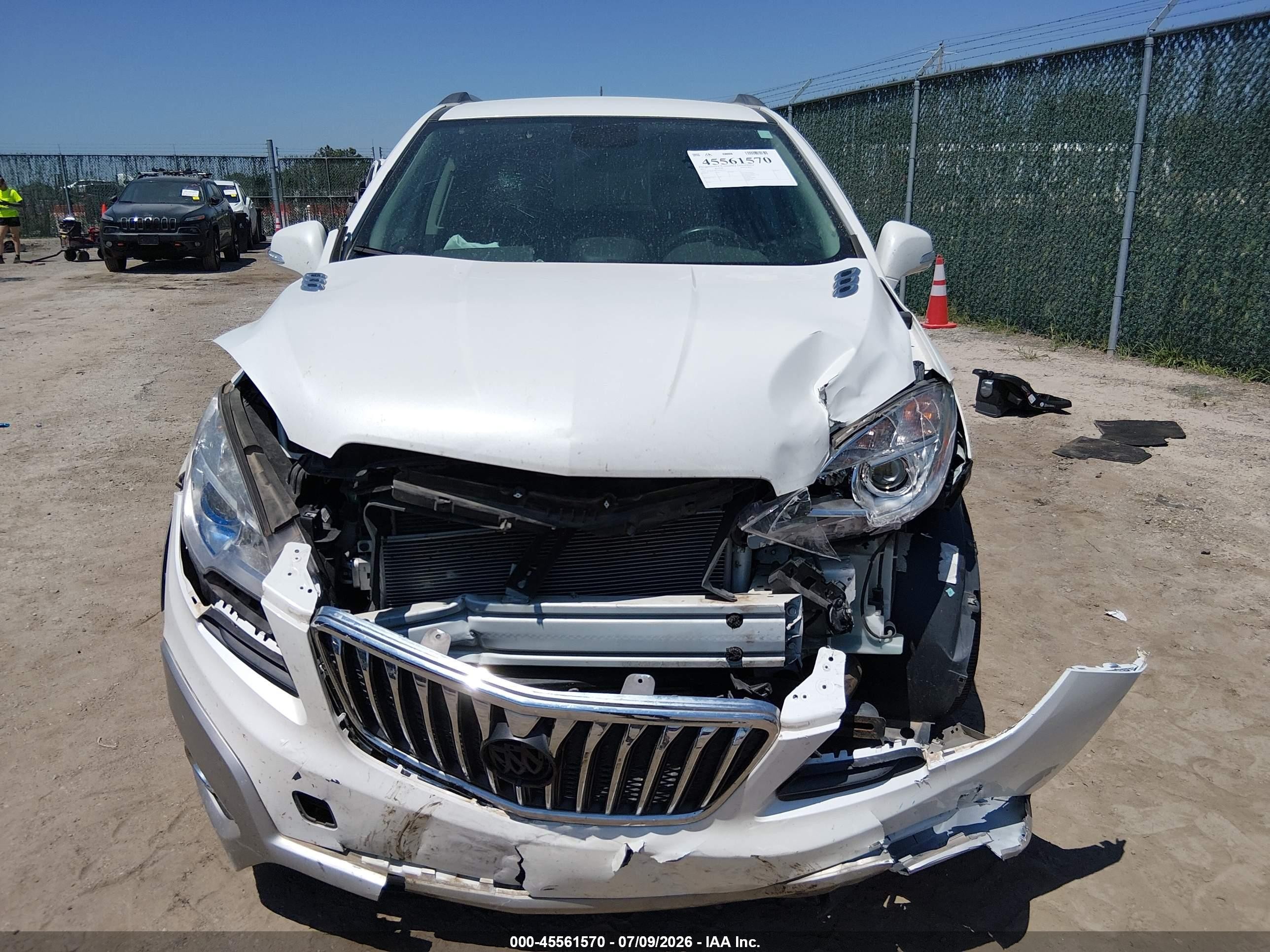 2015 Buick Encore Leather White vin: KL4CJCSB7FB182152