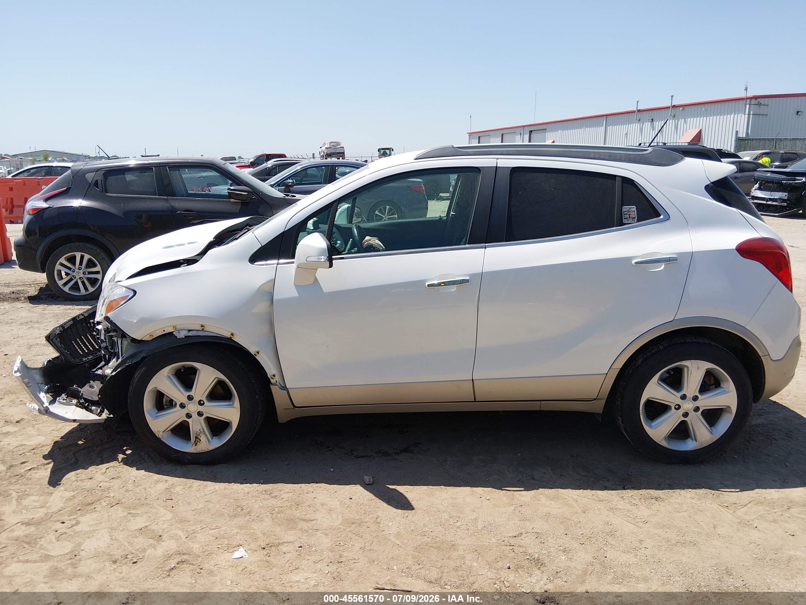 2015 Buick Encore Leather White vin: KL4CJCSB7FB182152