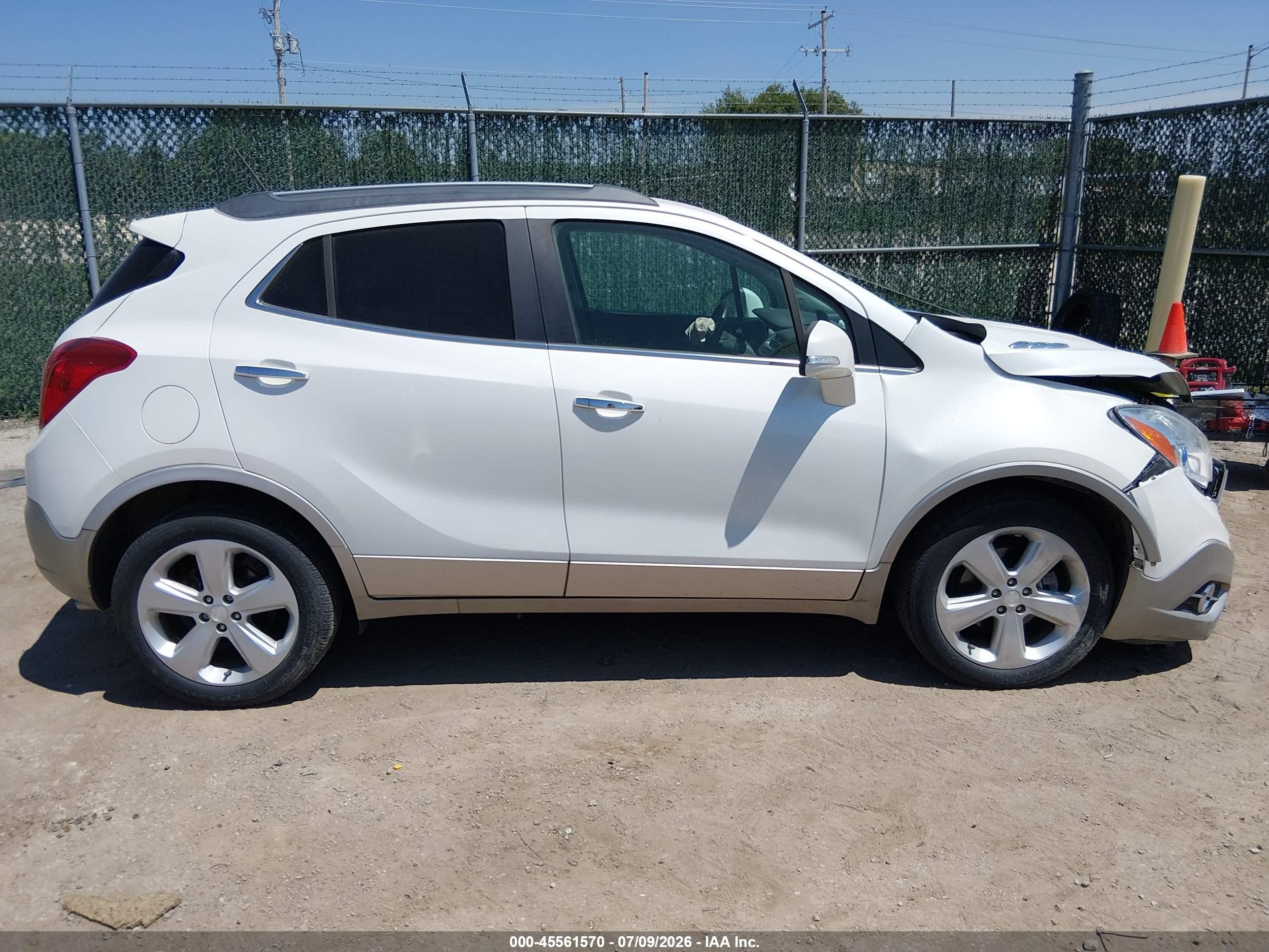 2015 Buick Encore Leather White vin: KL4CJCSB7FB182152