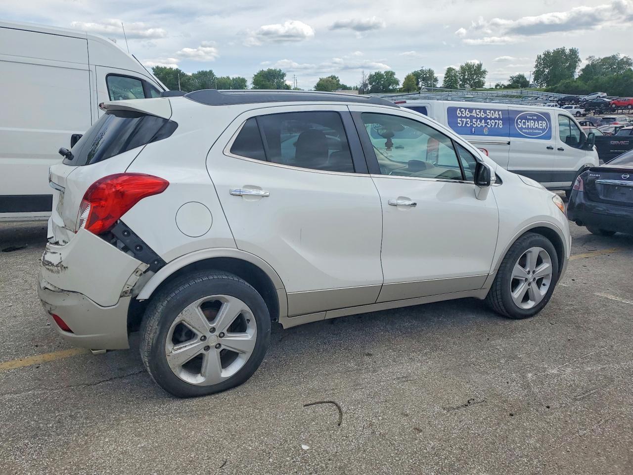 2015 Buick Encore White vin: KL4CJCSB7FB254001