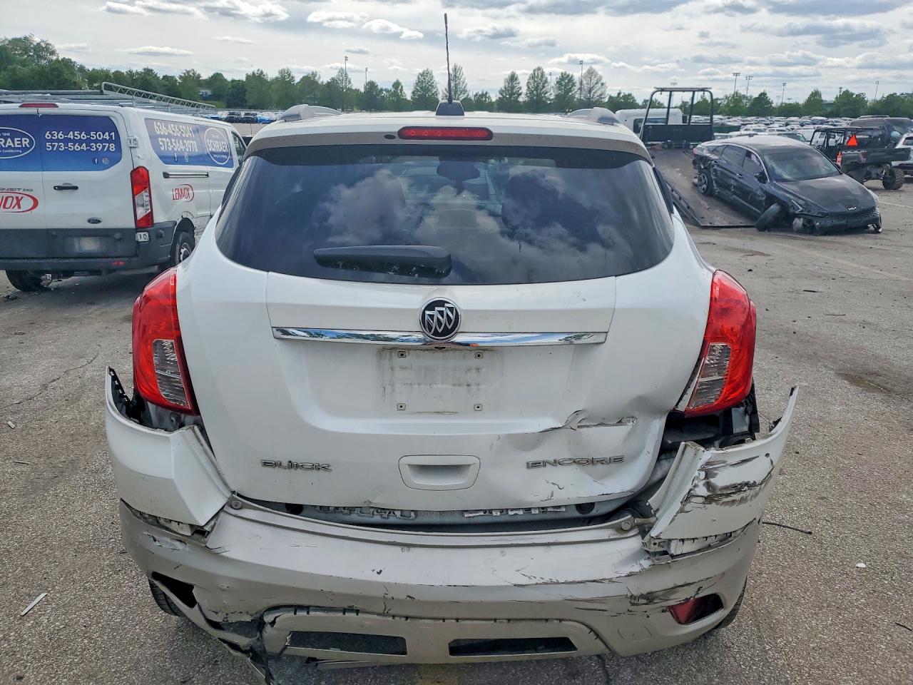 2015 Buick Encore White vin: KL4CJCSB7FB254001