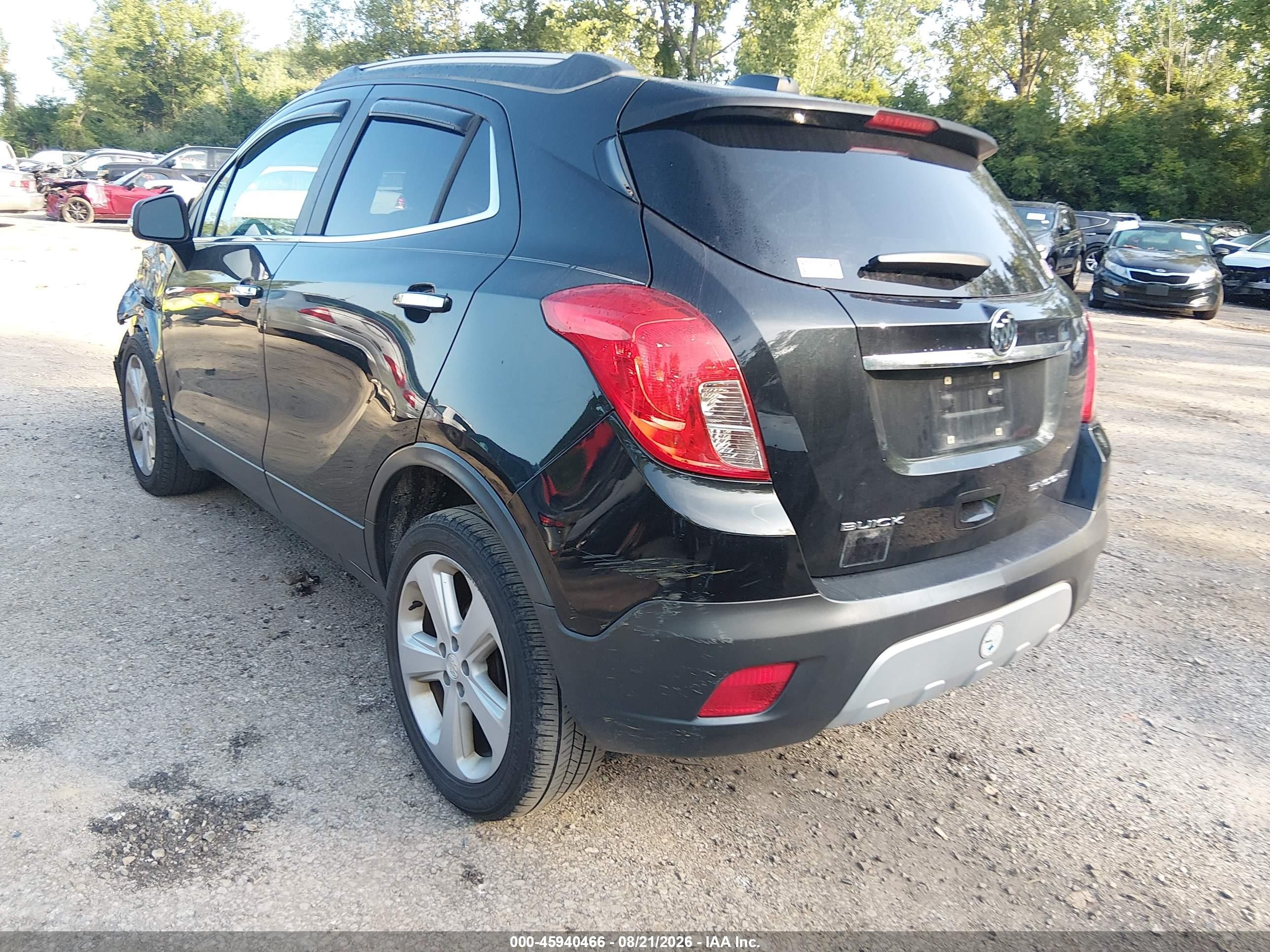 2015 Buick Encore Leather Black vin: KL4CJCSB7FB268514