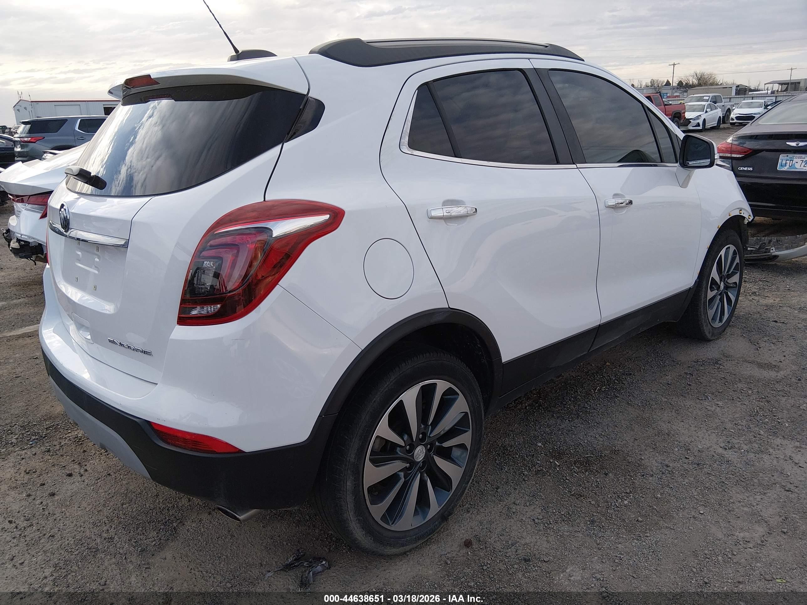 2020 Buick Encore Fwd Essence White vin: KL4CJCSB7LB041061