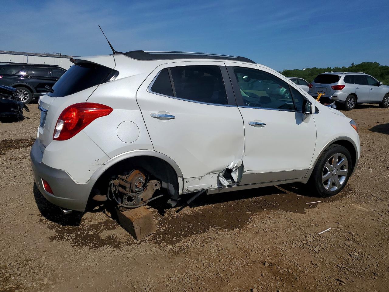 2013 Buick Encore White vin: KL4CJCSB8DB058047