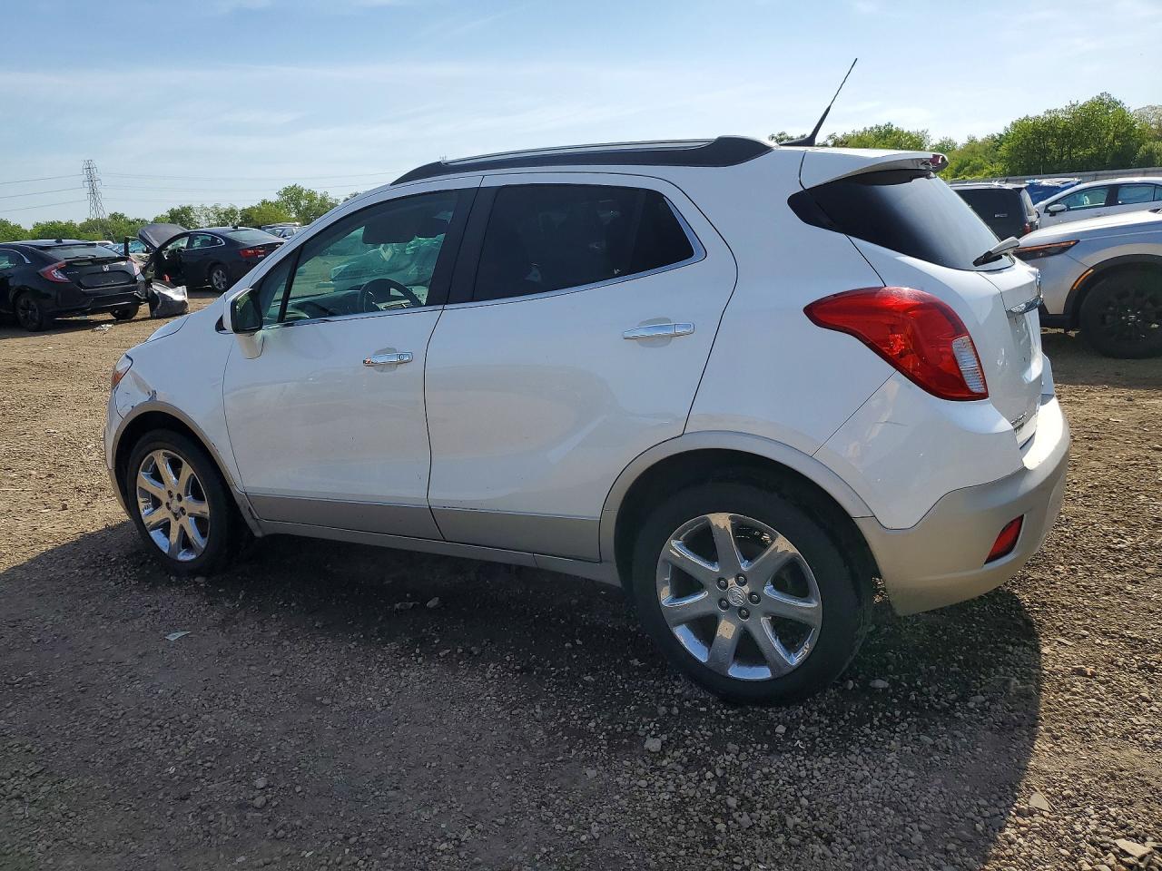 2013 Buick Encore White vin: KL4CJCSB8DB058047