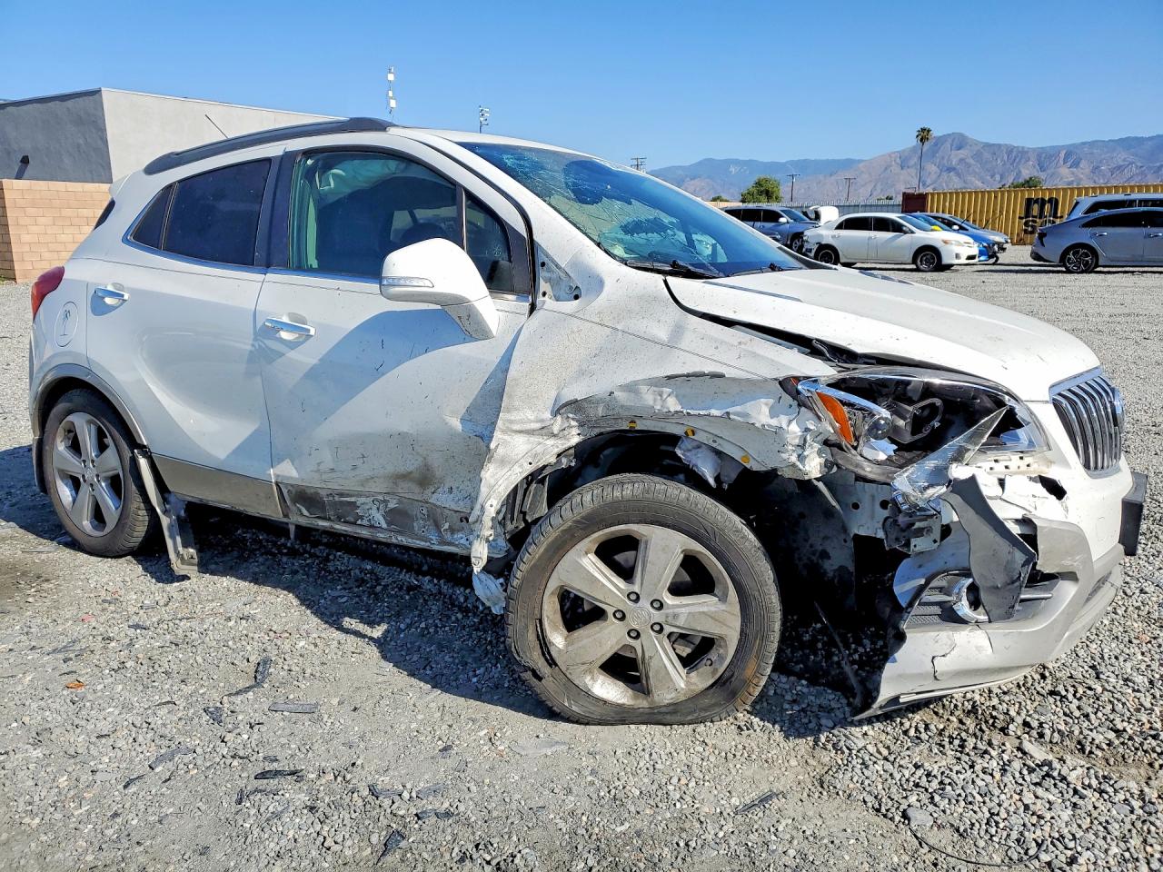 2015 Buick Encore White vin: KL4CJCSB8FB095831