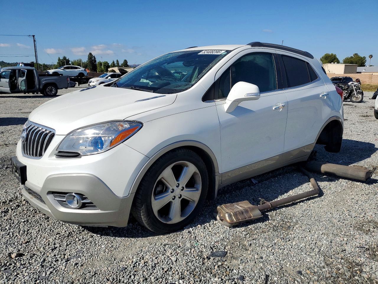 2015 Buick Encore White vin: KL4CJCSB8FB095831