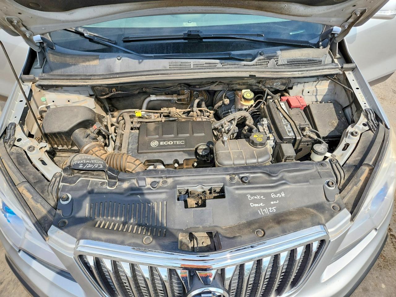 2015 Buick Encore Silver vin: KL4CJCSB8FB118380