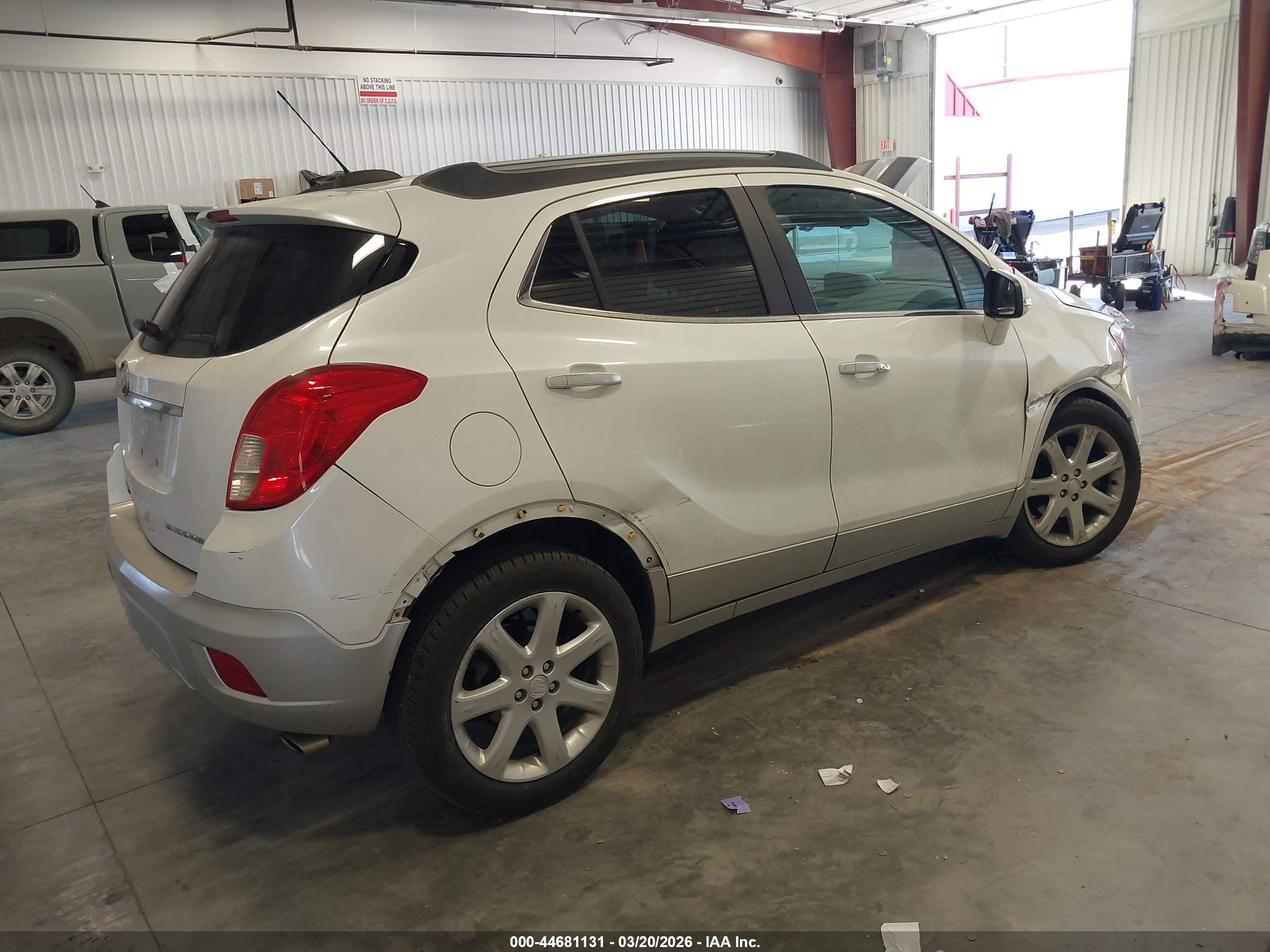 2015 Buick Encore Leather White vin: KL4CJCSB8FB261703