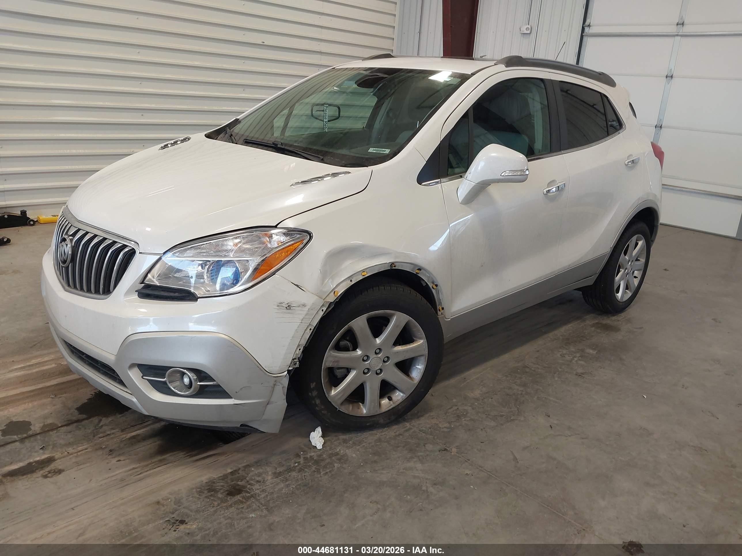 2015 Buick Encore Leather White vin: KL4CJCSB8FB261703