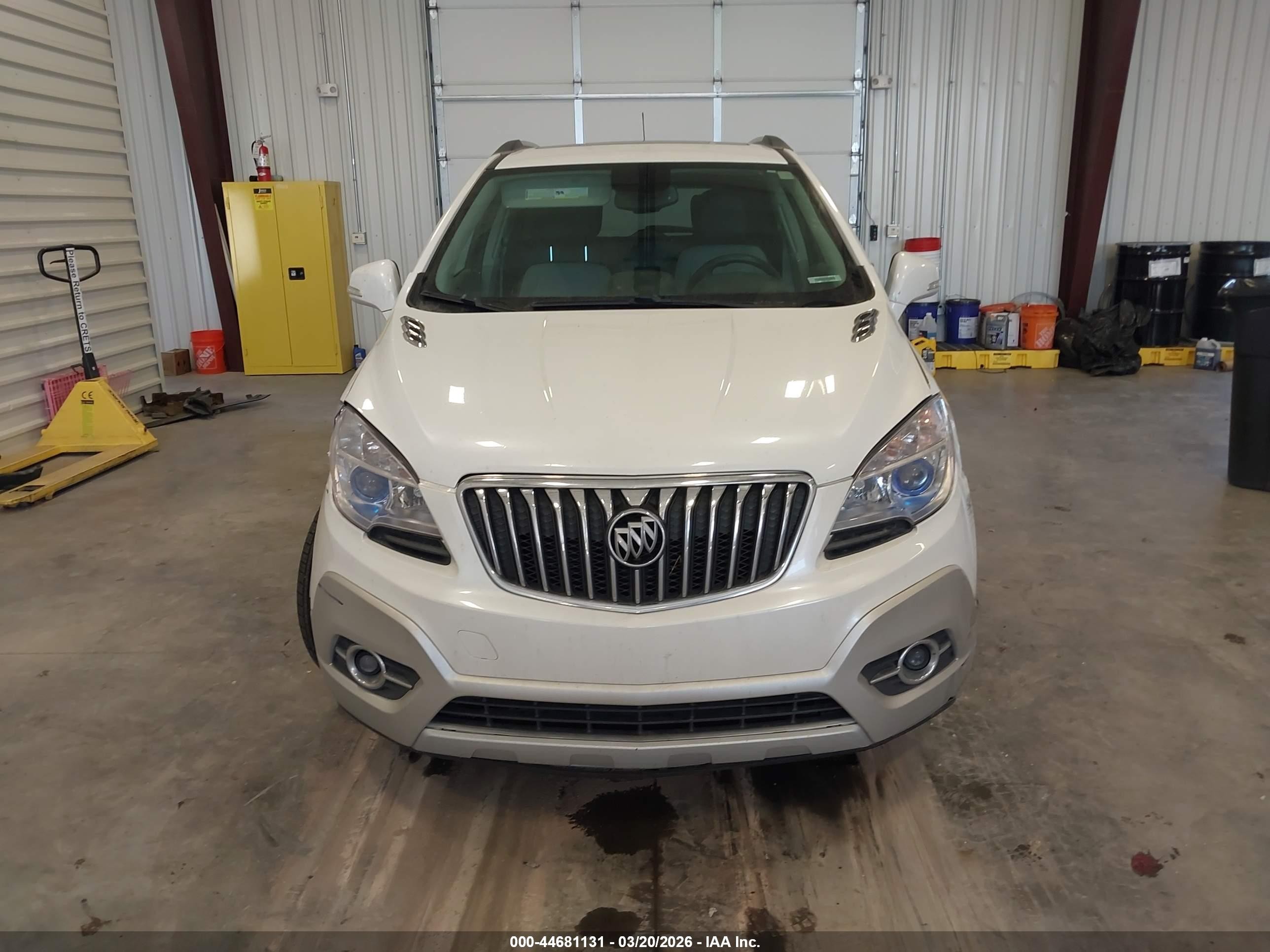 2015 Buick Encore Leather White vin: KL4CJCSB8FB261703