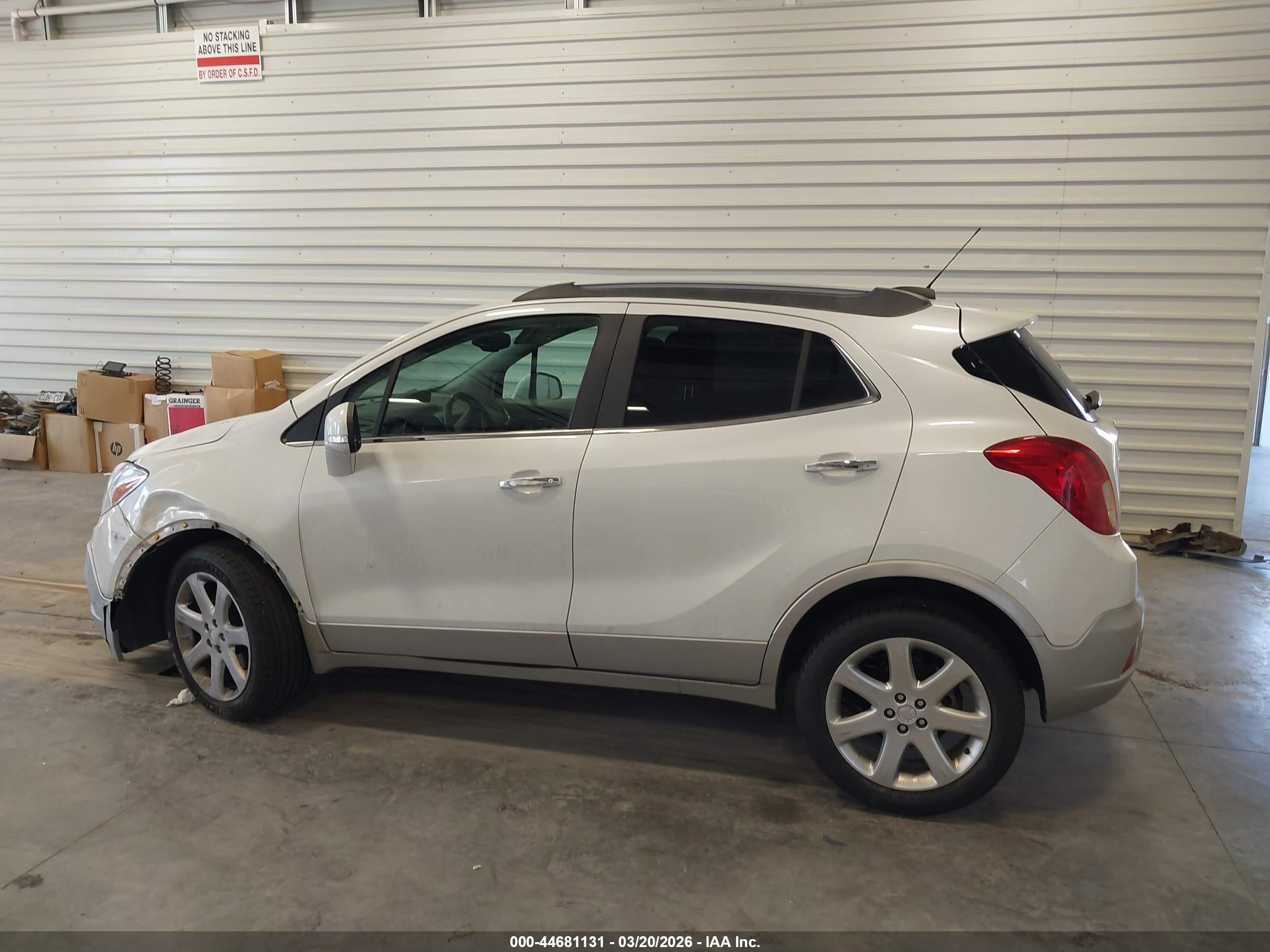 2015 Buick Encore Leather White vin: KL4CJCSB8FB261703