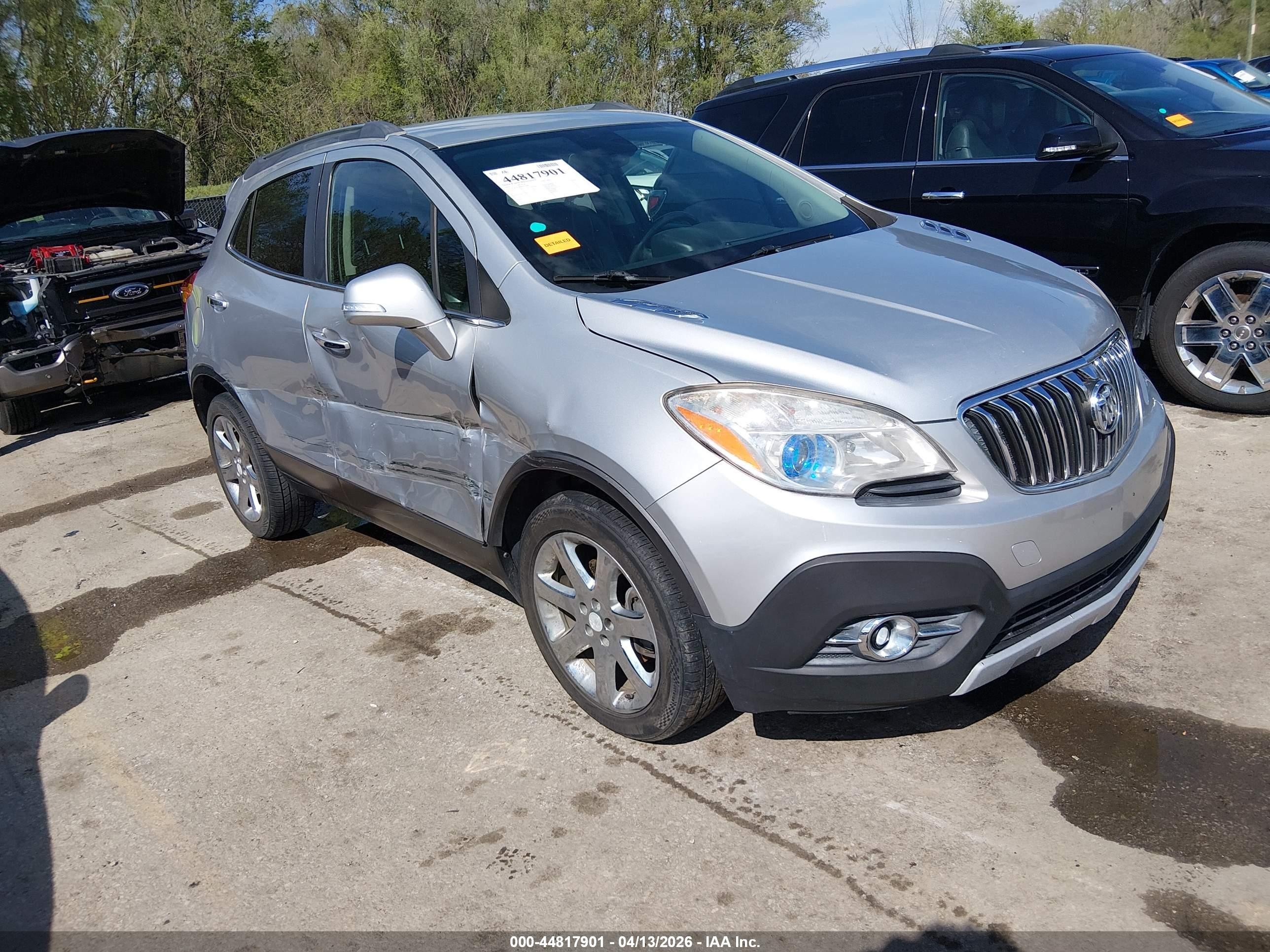 2014 Buick Encore Leather Silver vin: KL4CJCSB9EB539801