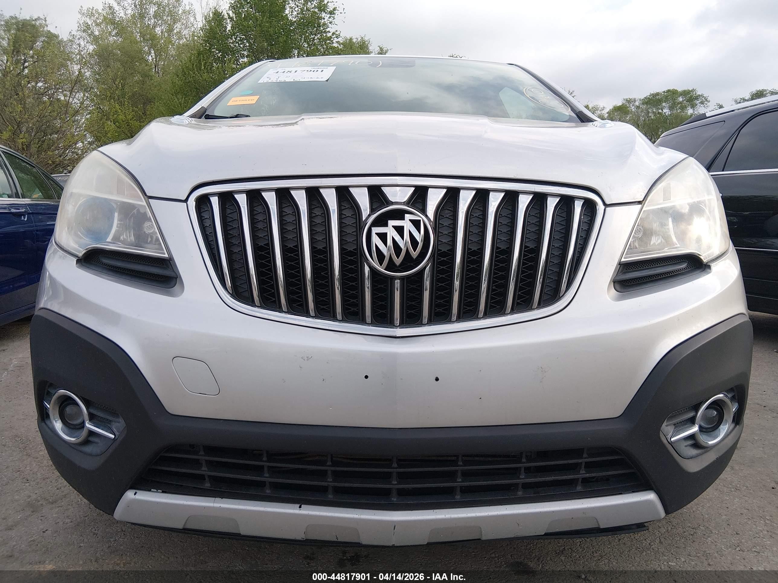 2014 Buick Encore Leather Silver vin: KL4CJCSB9EB539801