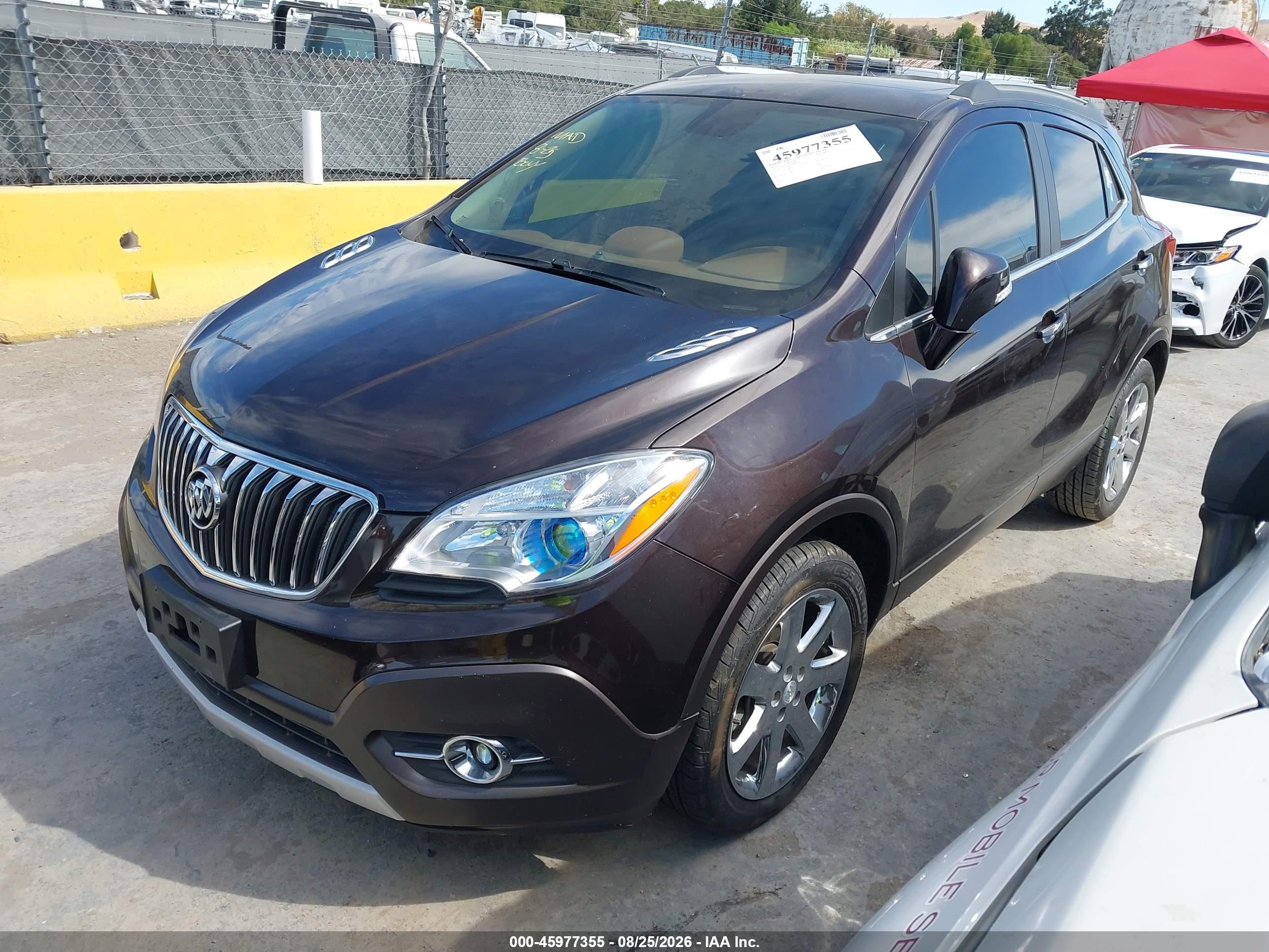 2014 Buick Encore Leather Brown vin: KL4CJCSB9EB608874