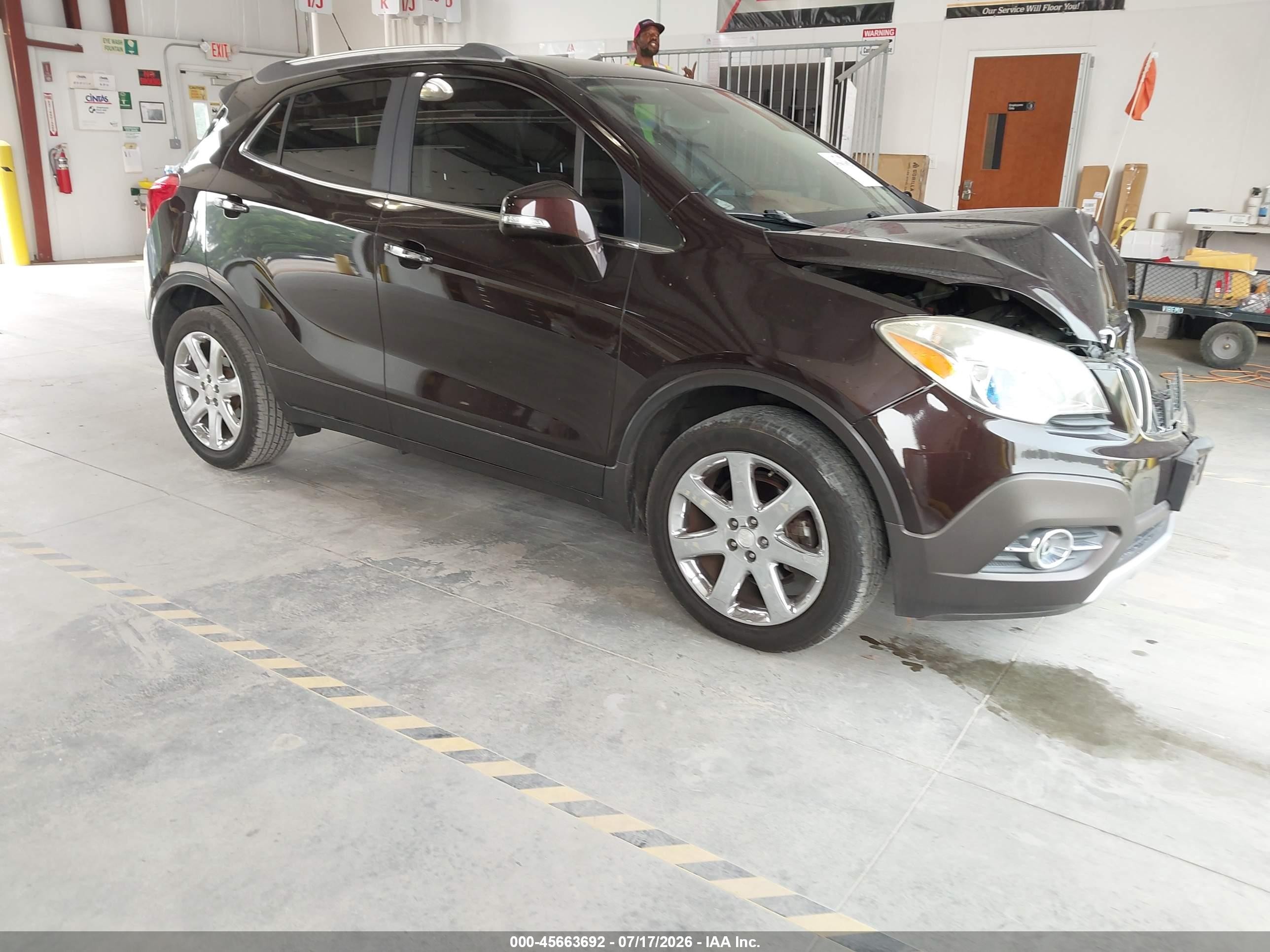 2014 Buick Encore Leather Brown vin: KL4CJCSB9EB777034