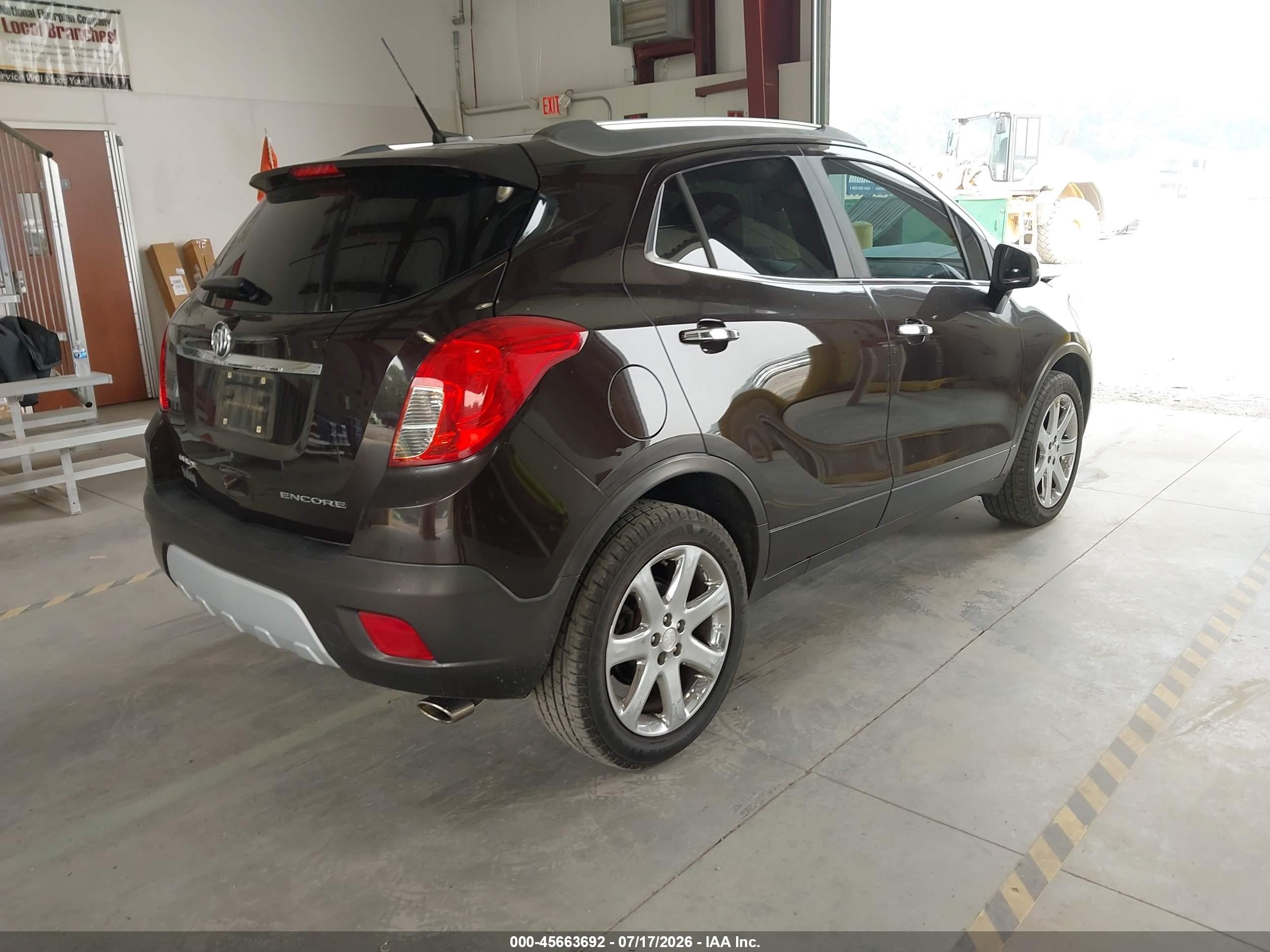 2014 Buick Encore Leather Brown vin: KL4CJCSB9EB777034