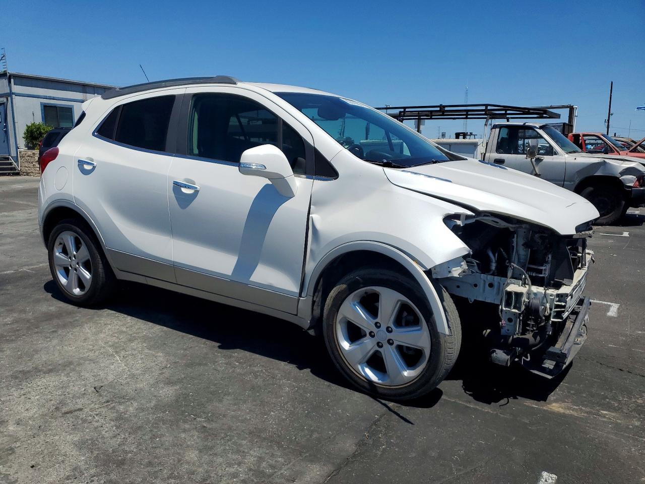 2015 Buick Encore White vin: KL4CJCSB9FB031278
