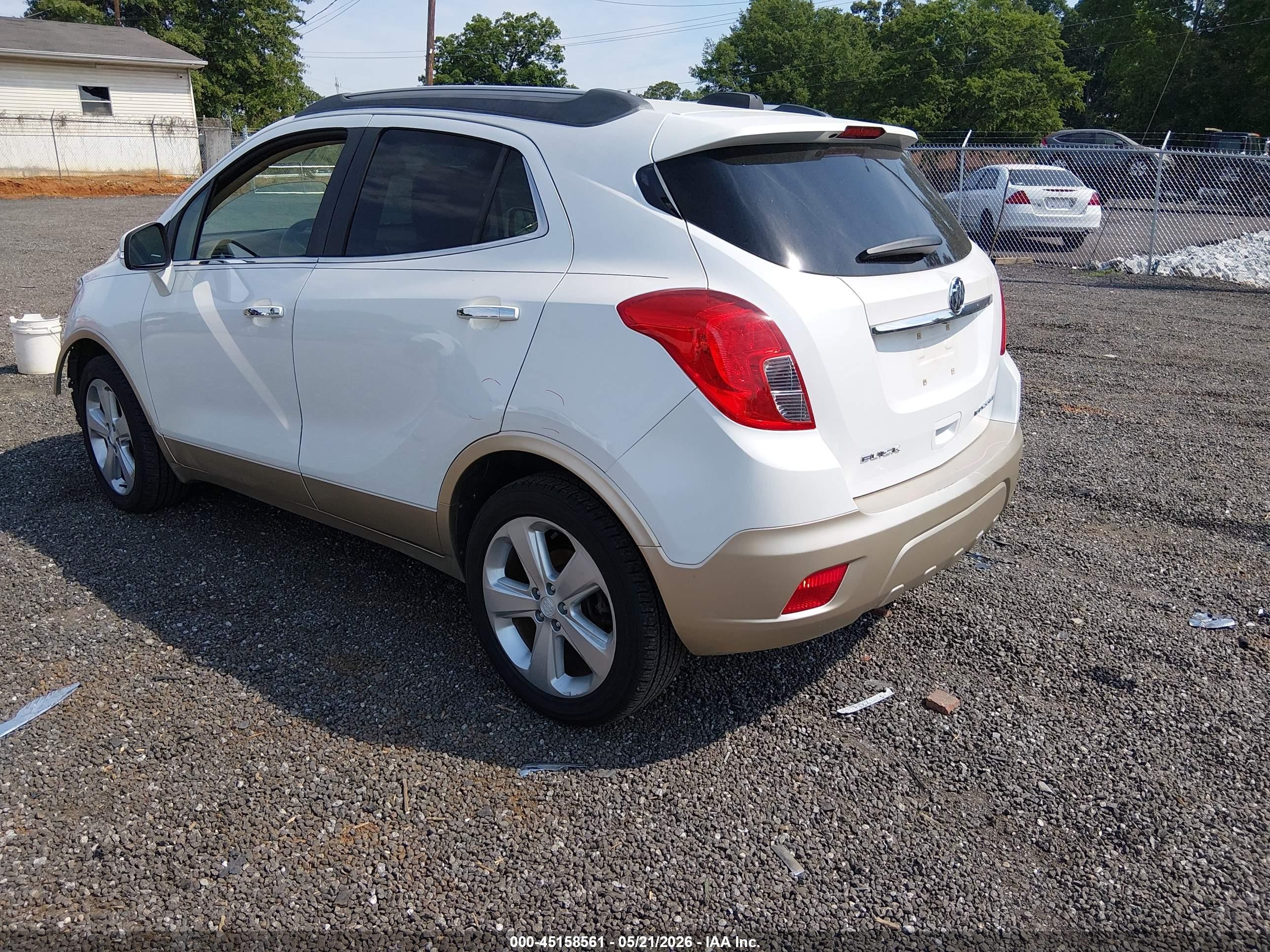 2015 Buick Encore Leather White vin: KL4CJCSB9FB053040