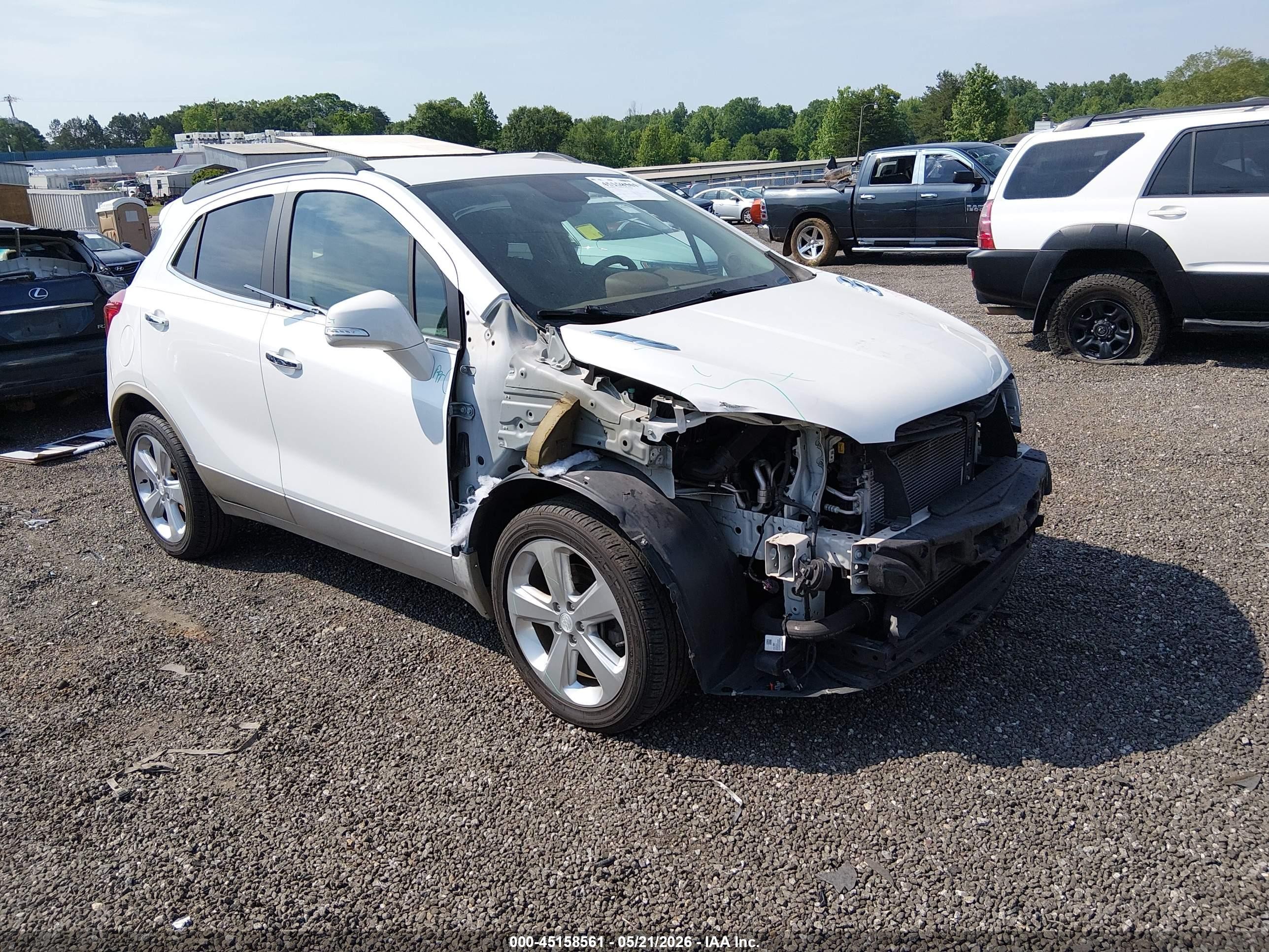 2015 Buick Encore Leather White vin: KL4CJCSB9FB053040