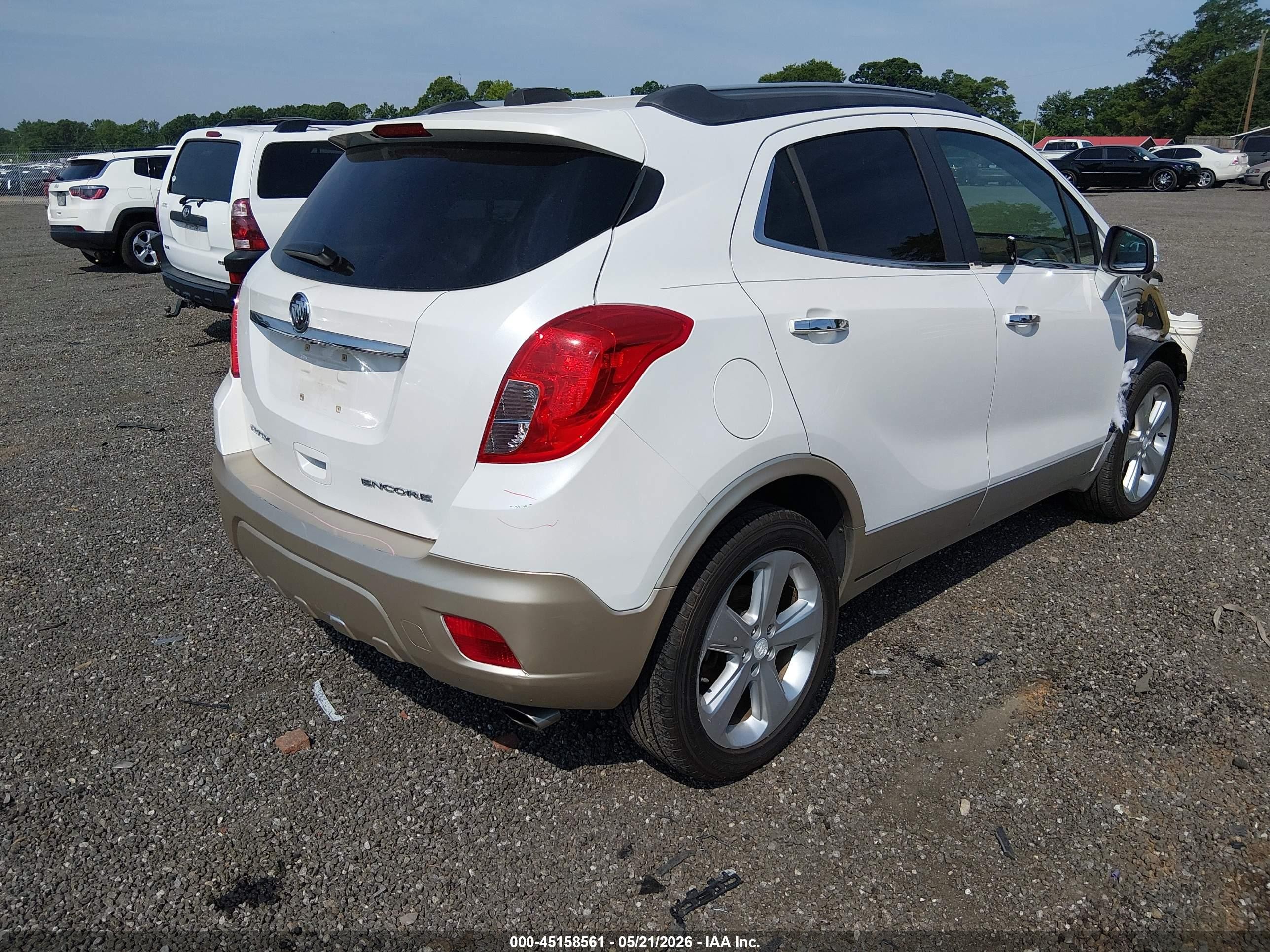2015 Buick Encore Leather White vin: KL4CJCSB9FB053040