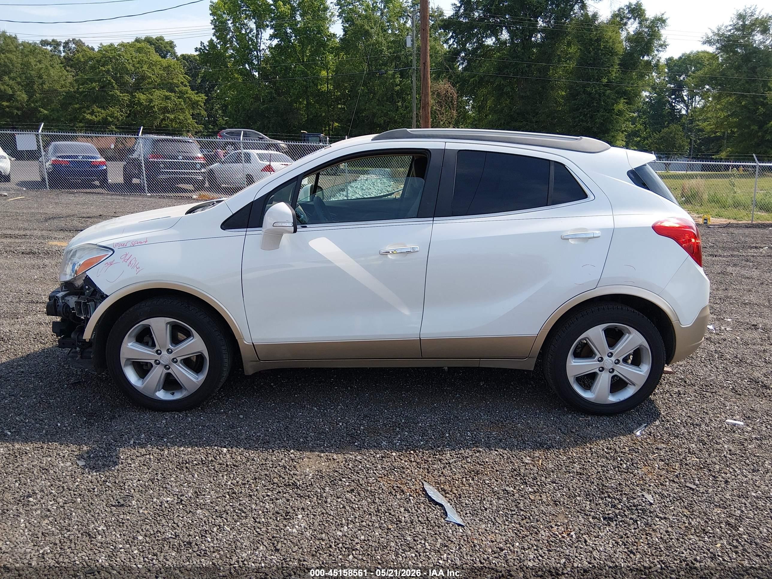 2015 Buick Encore Leather White vin: KL4CJCSB9FB053040