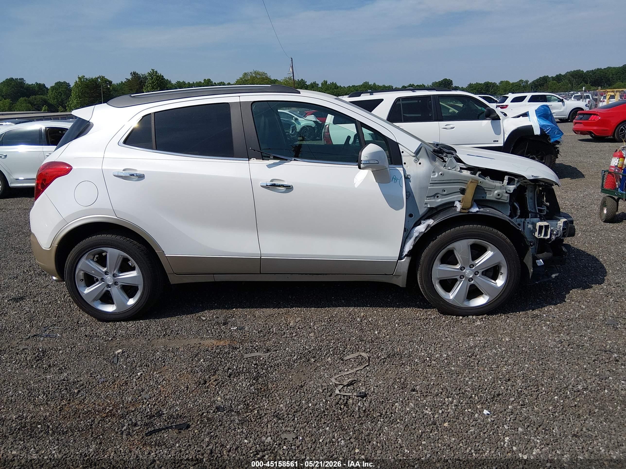 2015 Buick Encore Leather White vin: KL4CJCSB9FB053040
