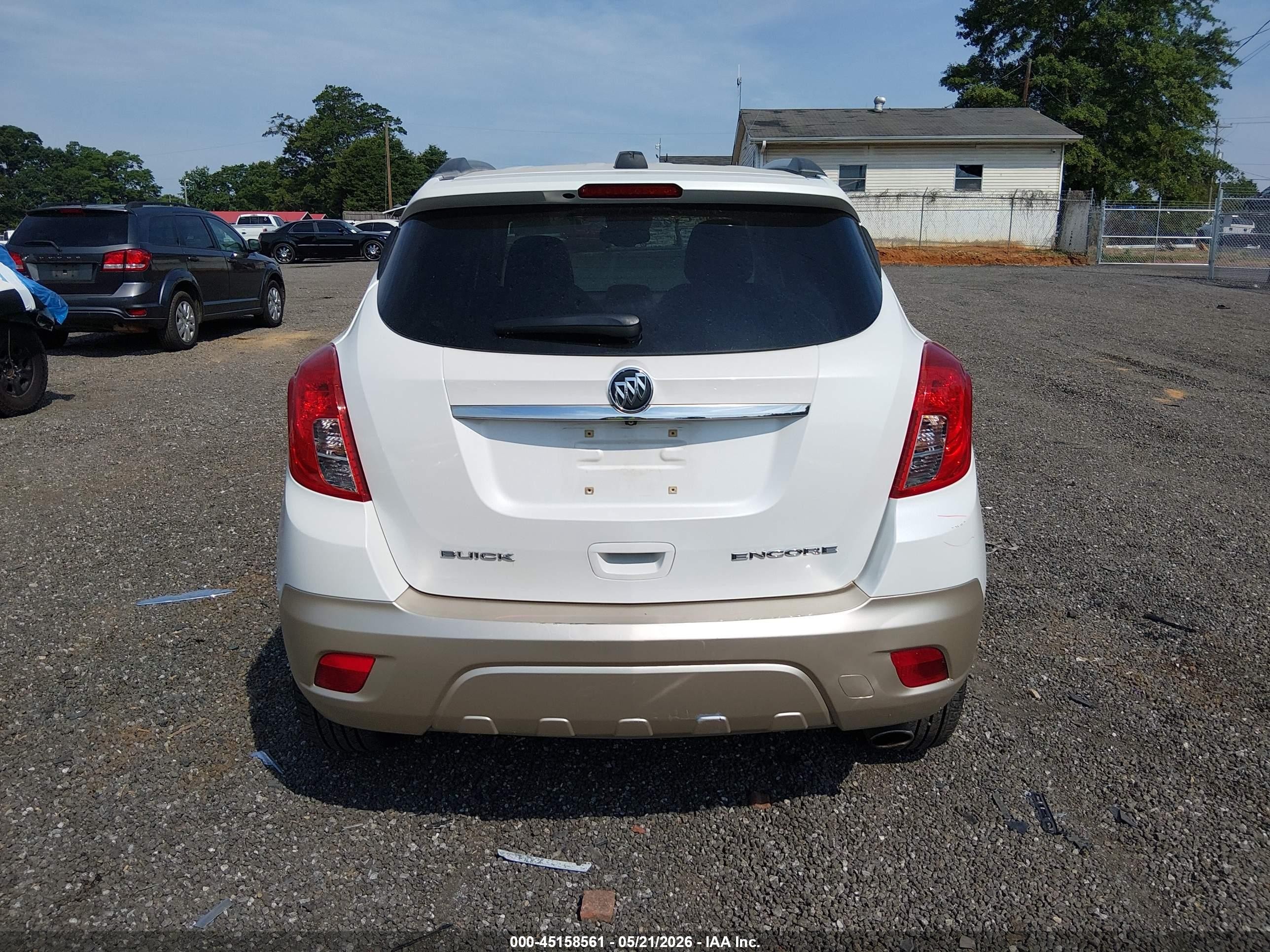 2015 Buick Encore Leather White vin: KL4CJCSB9FB053040