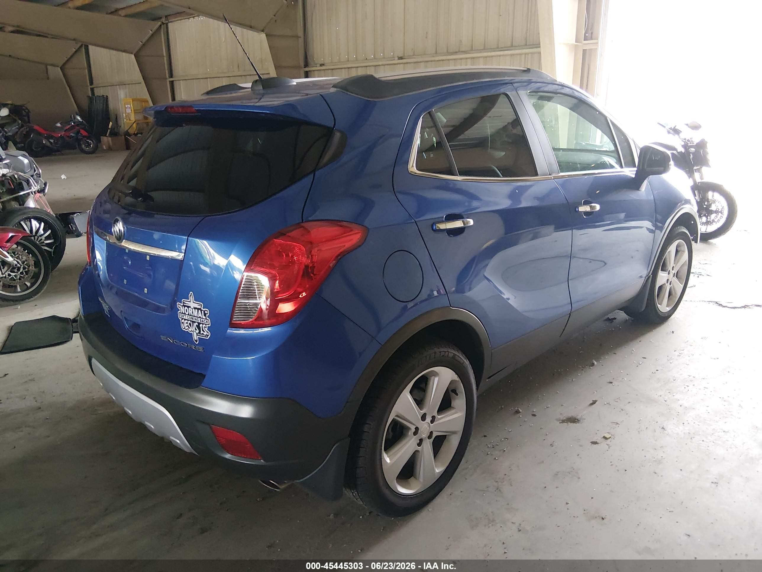2015 Buick Encore Leather Blue vin: KL4CJCSB9FB124172
